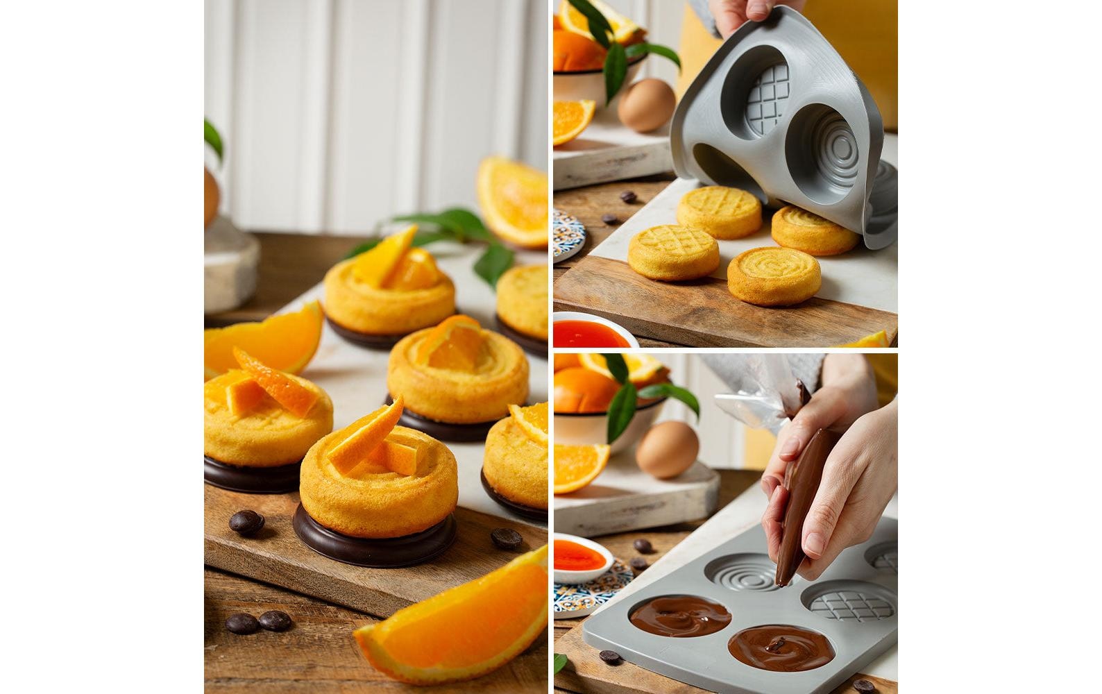   Silikonform »Decora Rund, ø 6,7 x 2,3 cm«