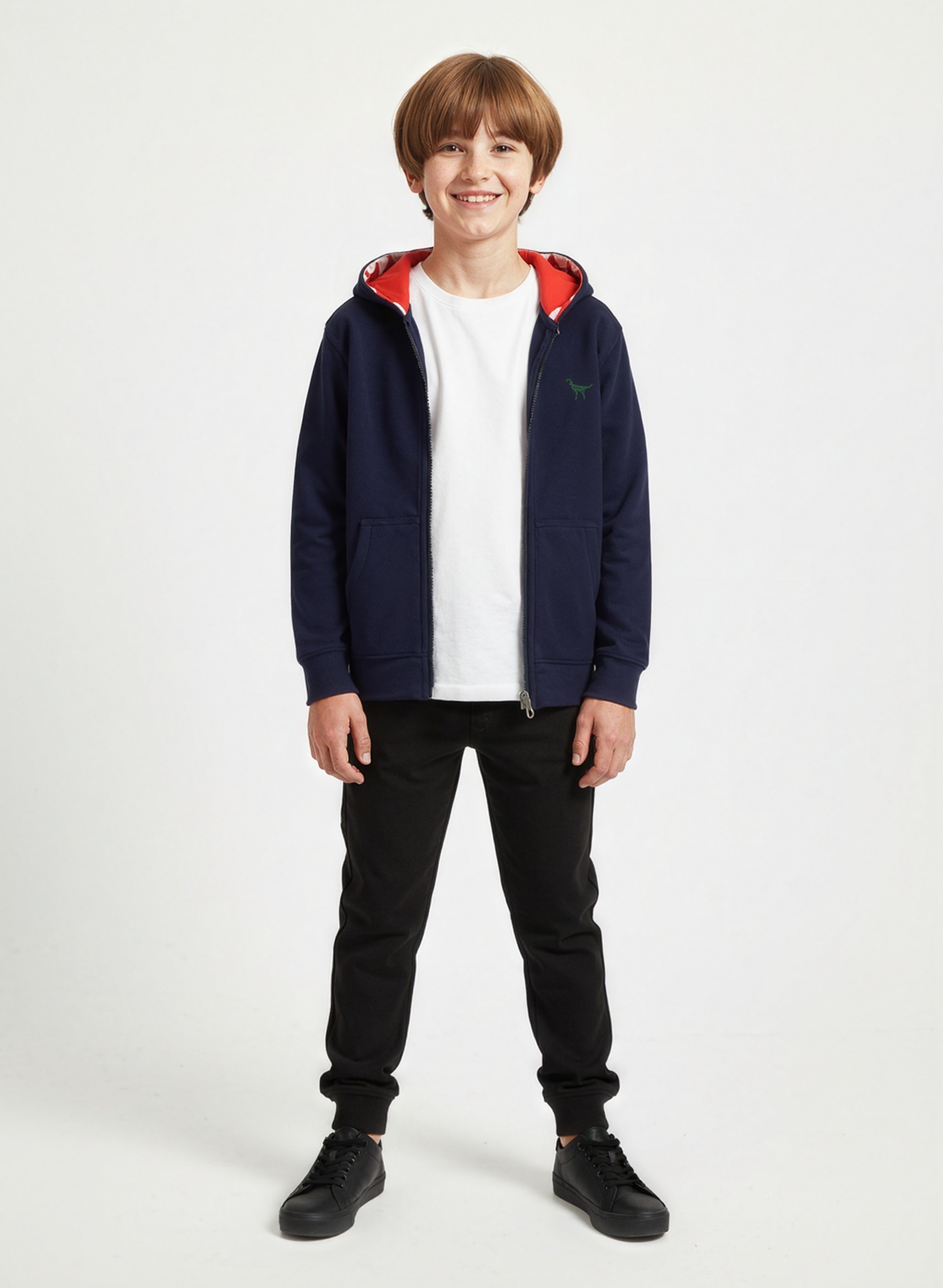 Blue Seven Veste sweat mit besonderen Details an der Kapuze und kleiner Bruststickerei