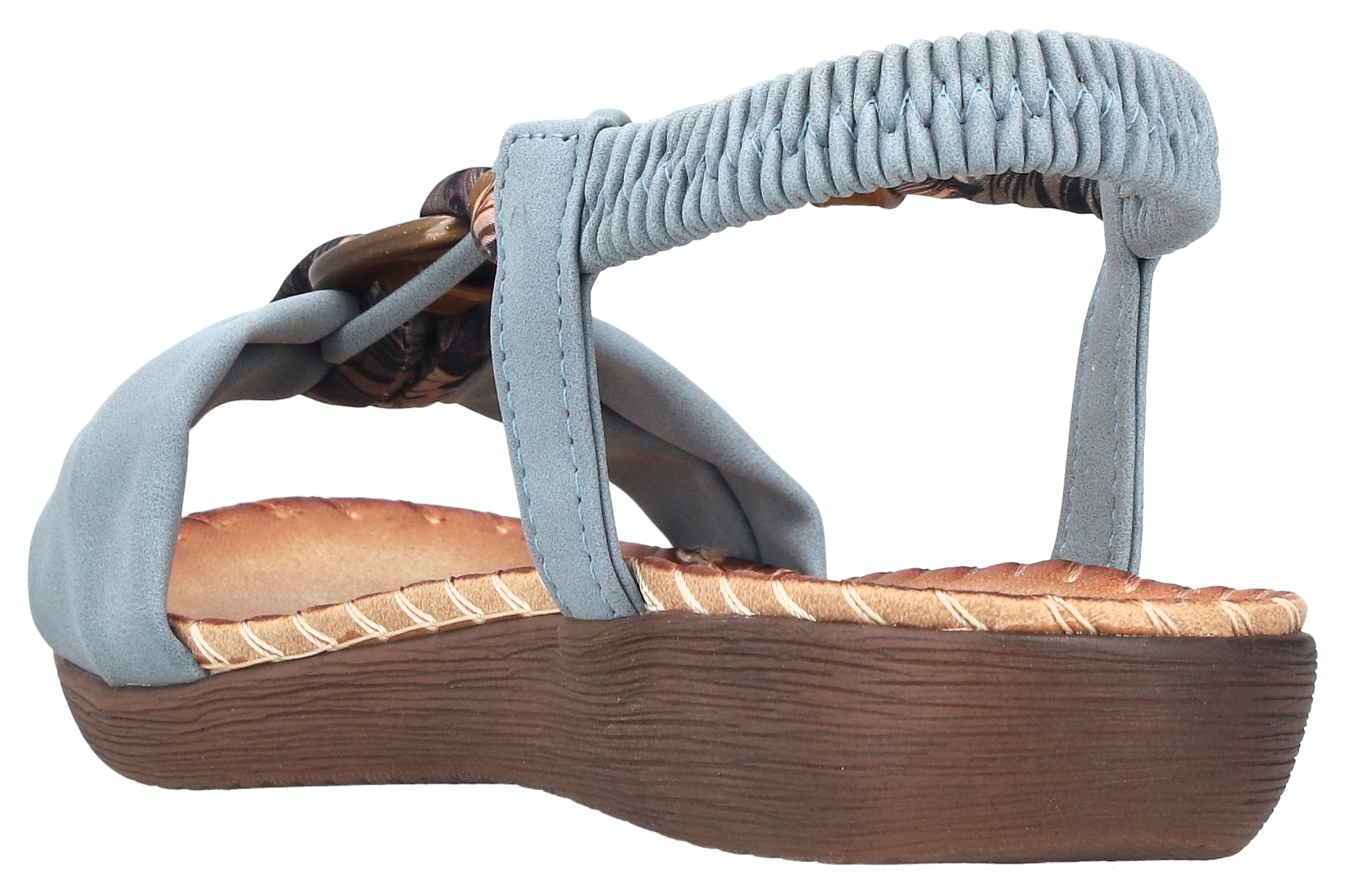 Rieker Sandale  Sommerschuh, Urlaubsschuh, Fersenriemchen mit Gummizug