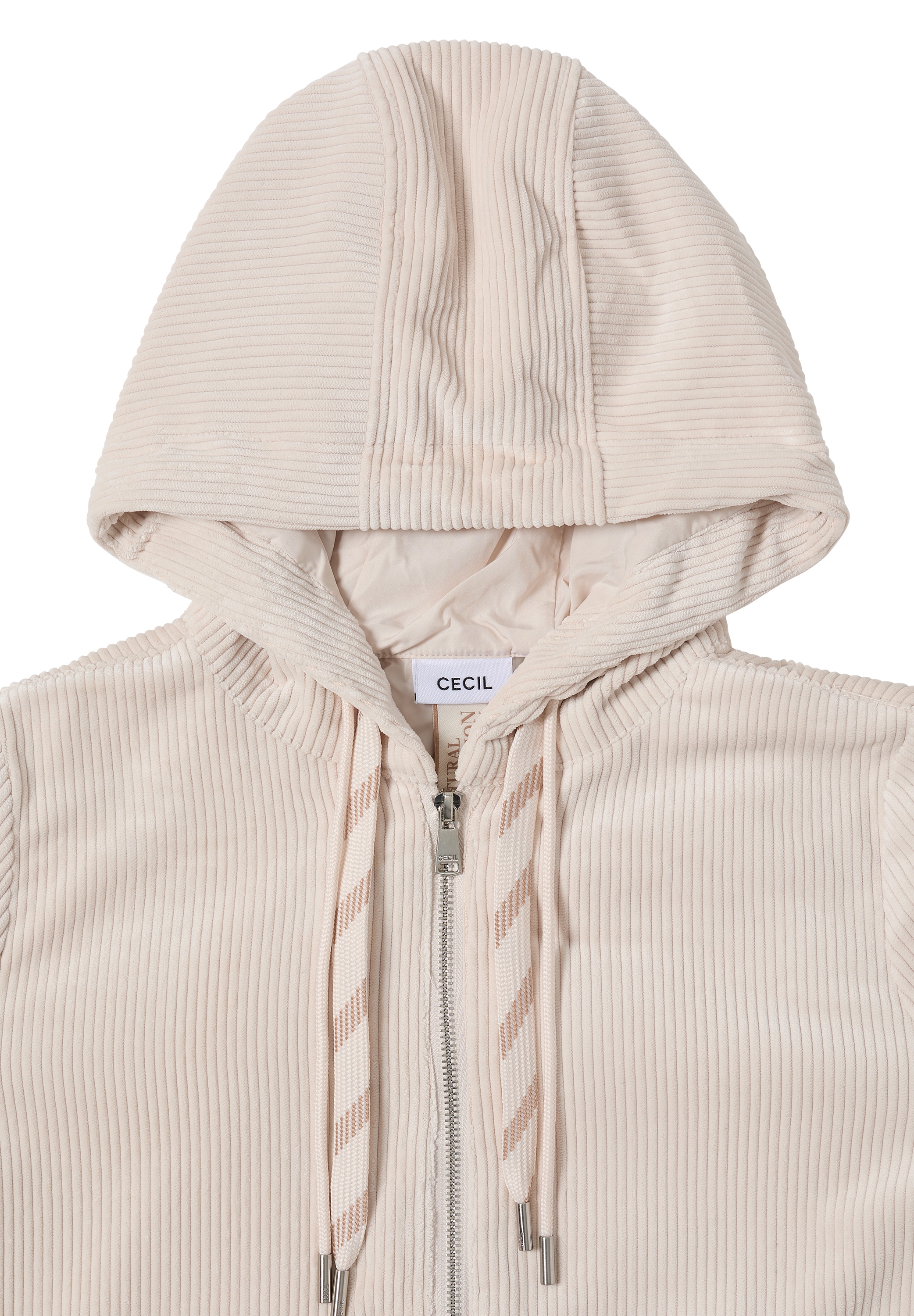 Cecil Veste en velours côtelé mit Kapuze mit Kapuze