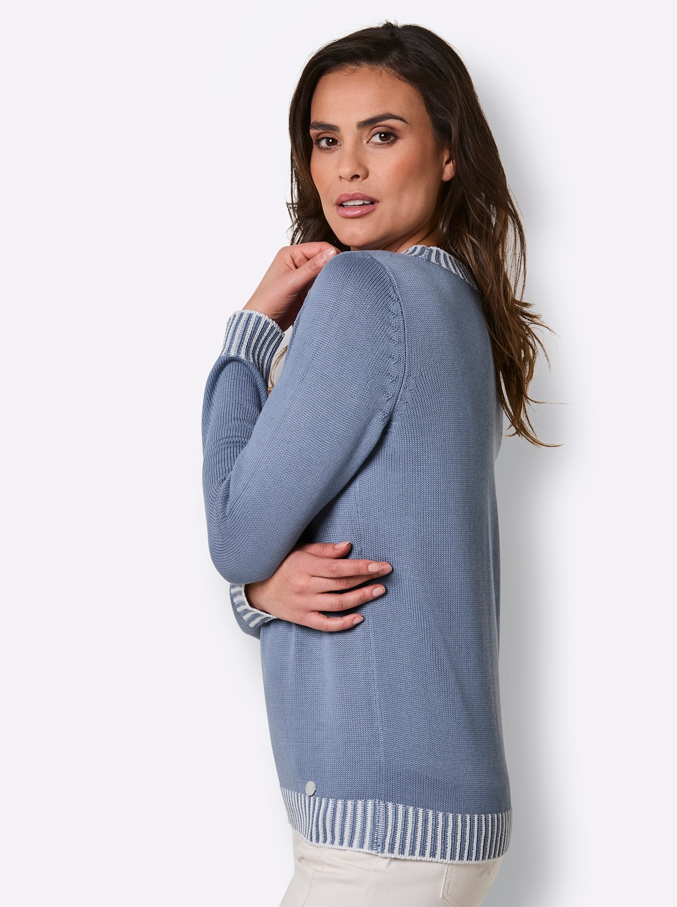 CREATION L PREMIUM Pull à col rond »Modal-Baumwoll-Pullover«