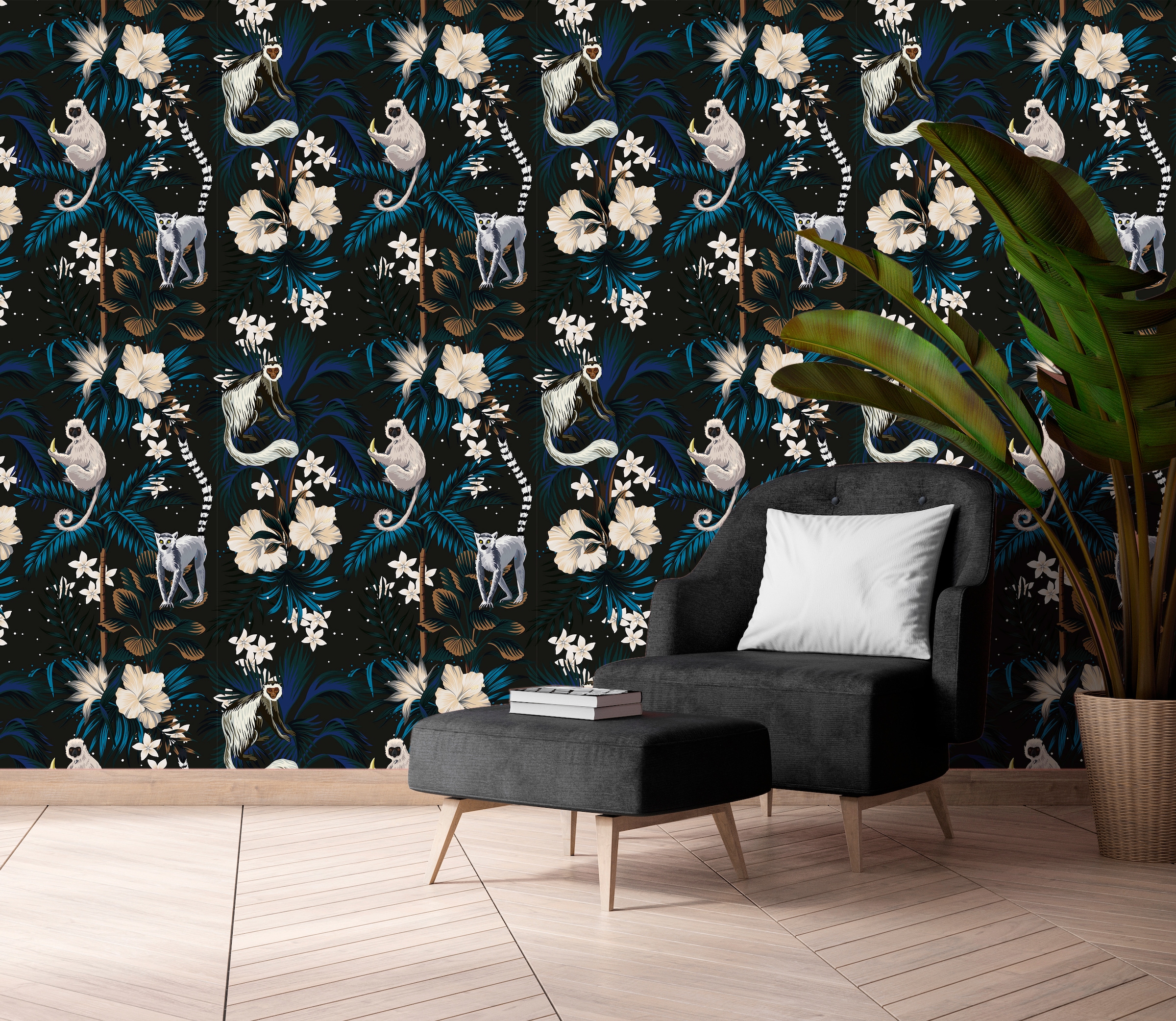 queence Papier peint vinyle »Malu« imprimé 90x250cm, selbstklebend, kinderleichte Anbringung, , Sticker