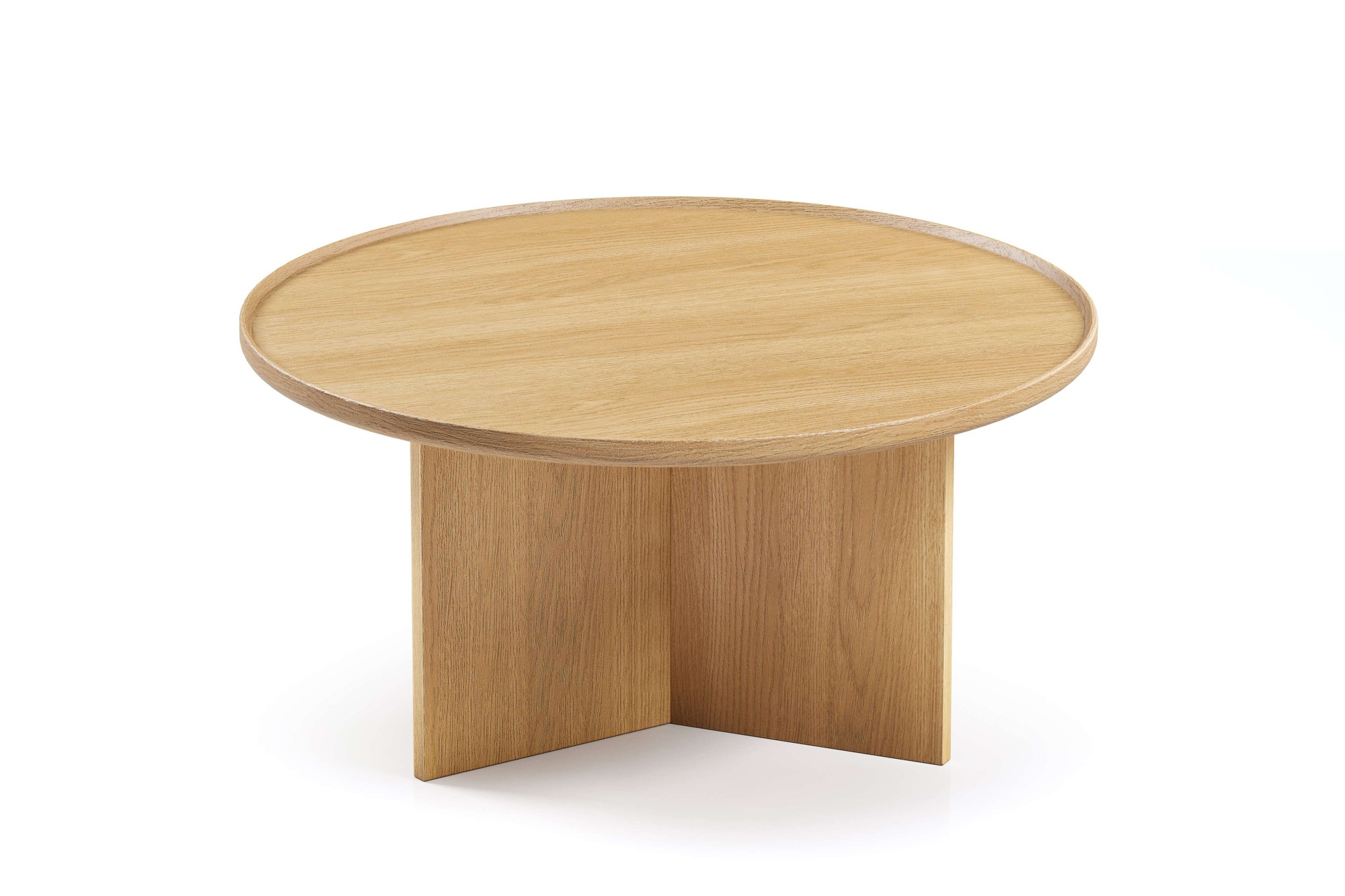 Woodman Table basse »Cala« ,  largeur 83 cm, ronde, plateau de table en chêne massif, certifié FSC®
