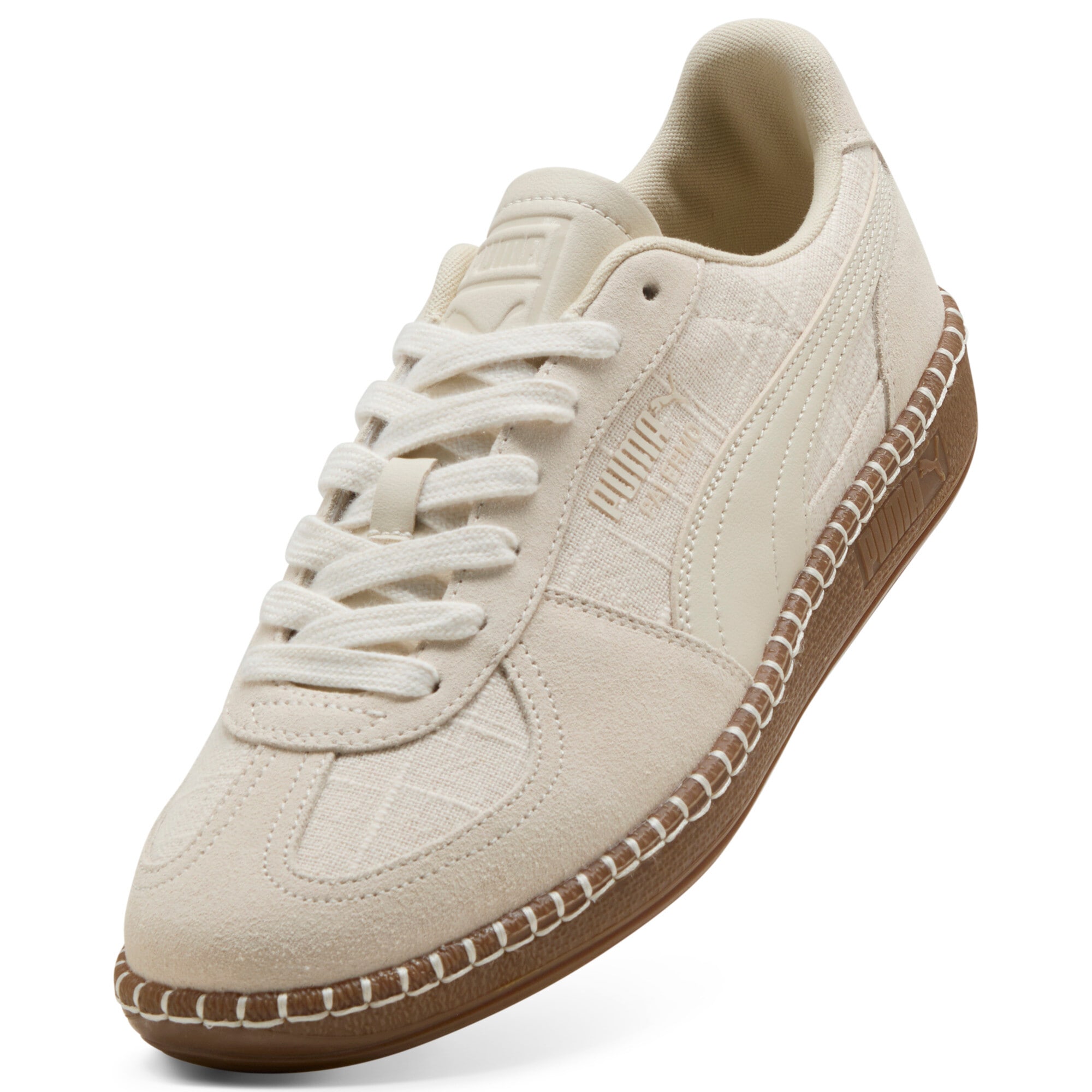 PUMA Sneakers »PALERMO STRAW«  avec profil de semelle extérieure profilé, semelle en caoutchouc, avec lacets