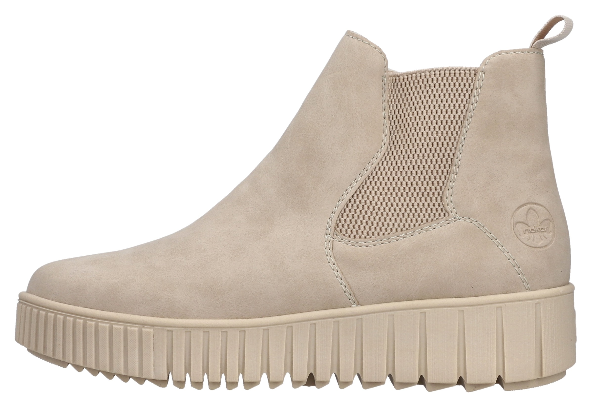 Rieker Winterboots  Chelseaboots, Plateausneaker, Stiefelette, Reissverschluss und Stretch