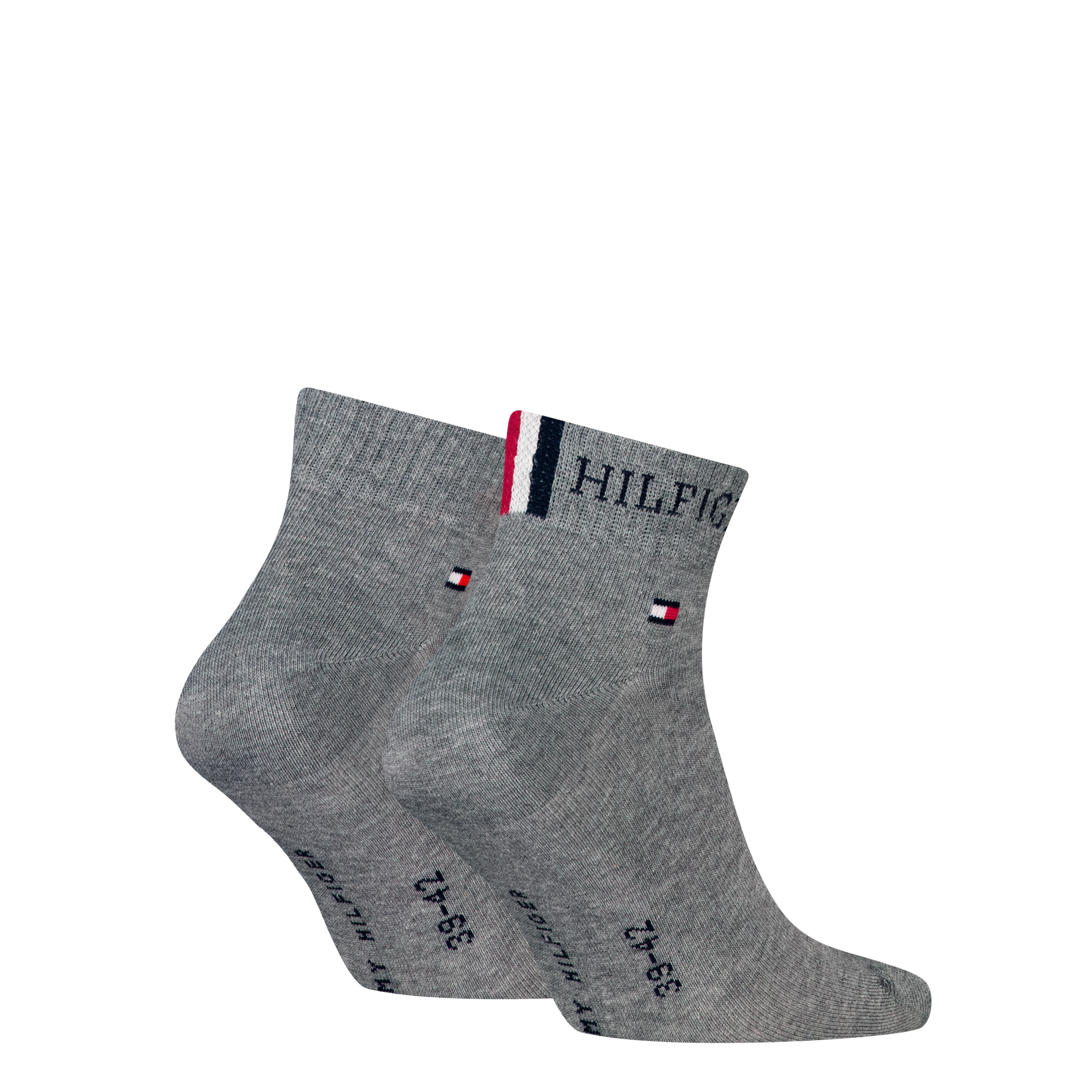 Tommy Hilfiger Kurzsocken »TH MEN QUARTER 2P HILFIGER TAB« 2 Paar,  Logo-Flag und Schriftzug