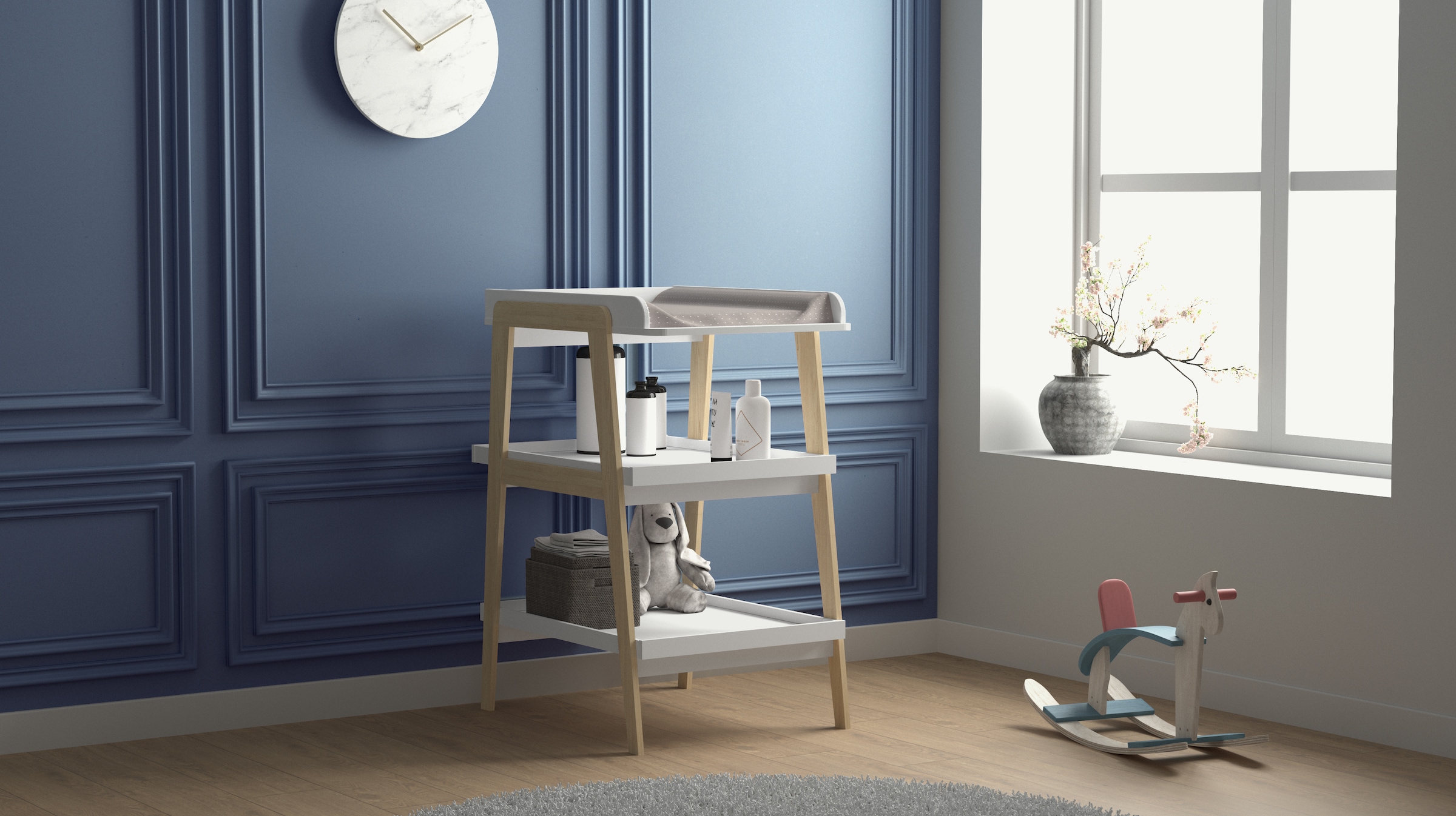 Demeyere GROUP Wickelkommode »Tsuga« Wickelkommode PRAKTISCHE DESIGN 58 cm