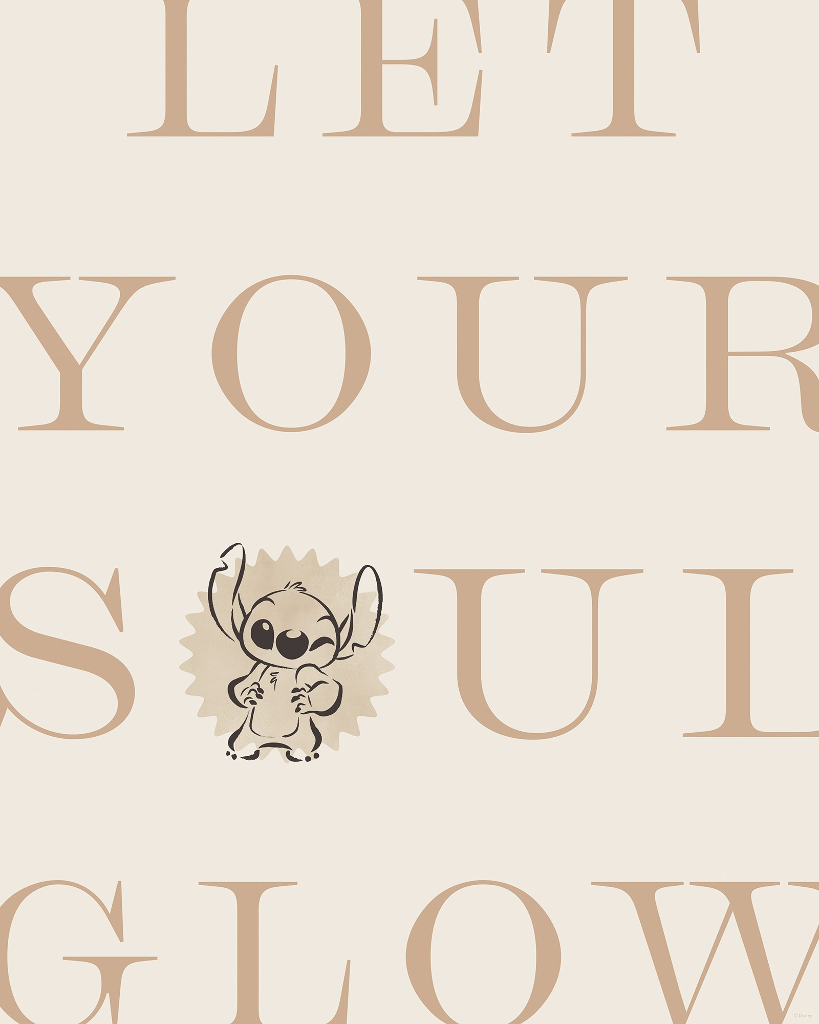 Komar Fresque murale »Disney Lilo and Stitch Soul Glow« Set, 1 cuis tlg. 40 x 50 cm (Breite x Höhe) - Kinderzimmer, Dekoration