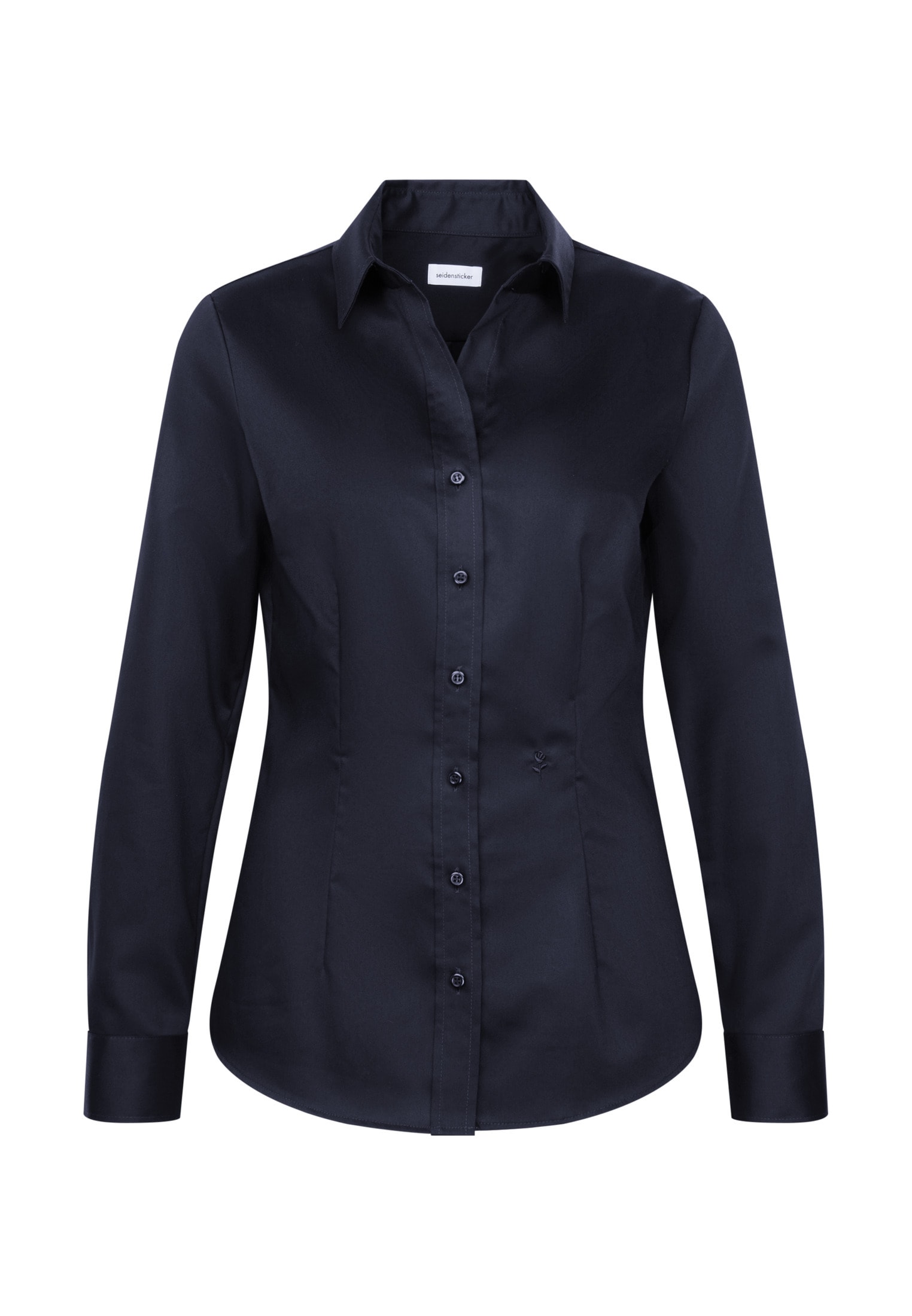 seidensticker Blouse chemise »Schwarze Rose« 1/1 Kragen Uni