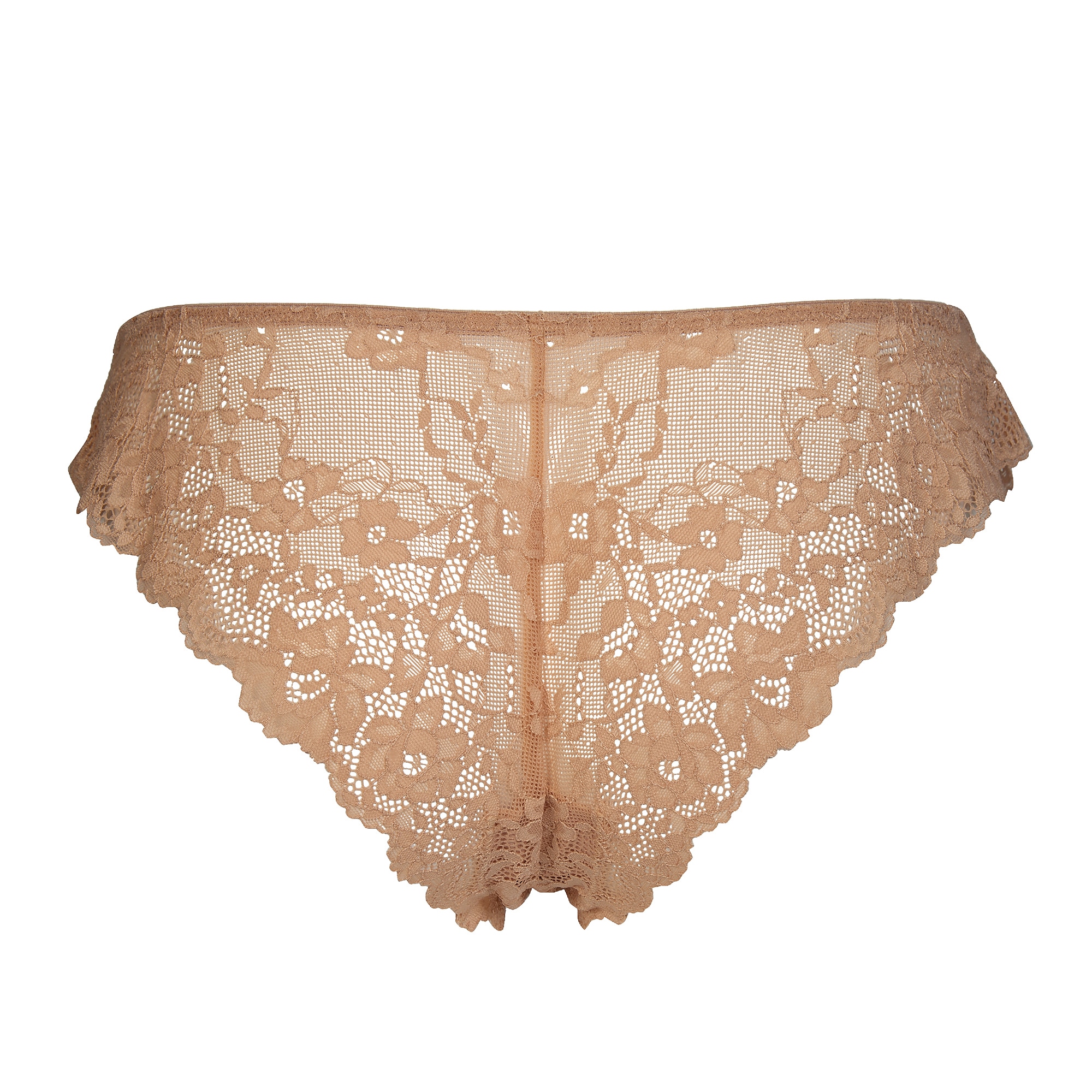 After Eden Slip brésilien mit floraler Spitze, feminin, bequem, weich, elastisch, eng