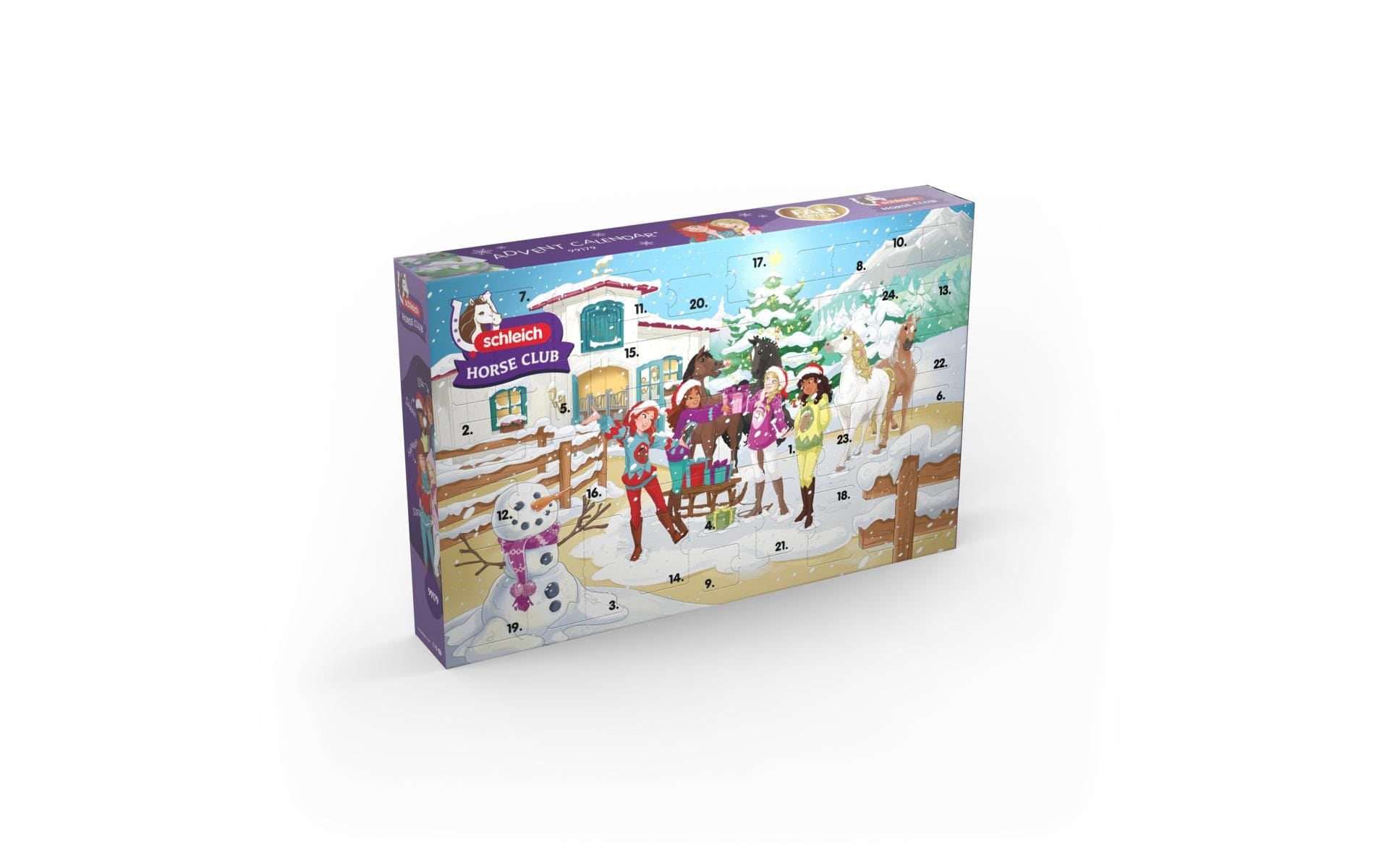 Schleich® Jouet calendrier de l'Avent »Horse Club Weihnachtliche Schlittenfahrt«