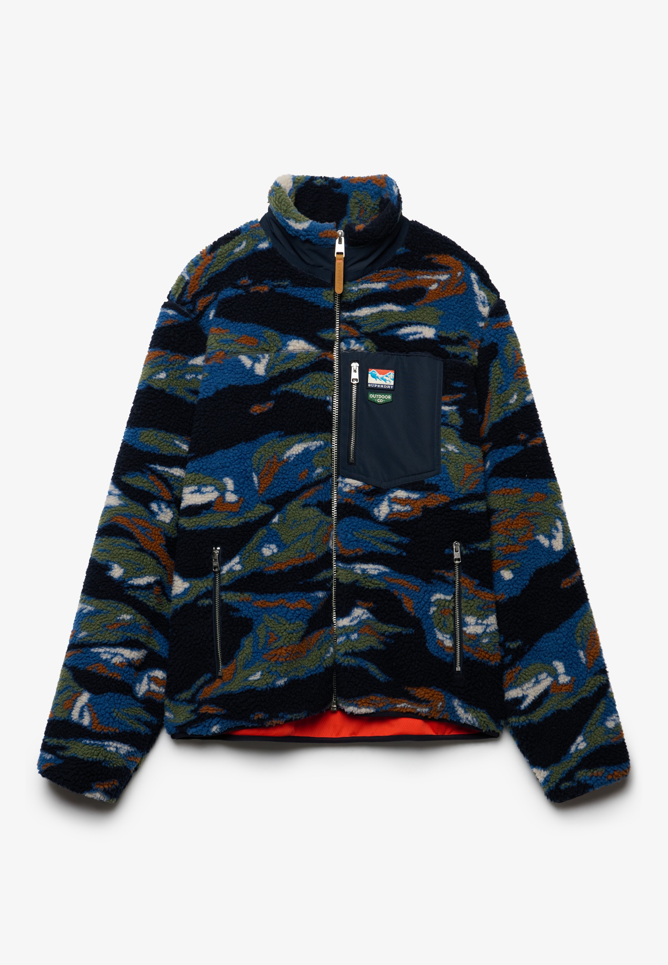Superdry Sweatjacke »TERRAIN FLEECE ZIP THRU« Kunstfaser, relaxed fit