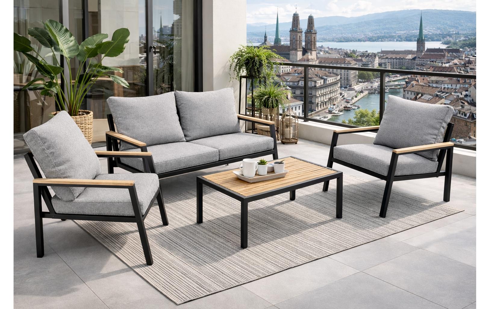 Cocon Gartenlounge-Set »Caviano, 4 Sitzplätze«