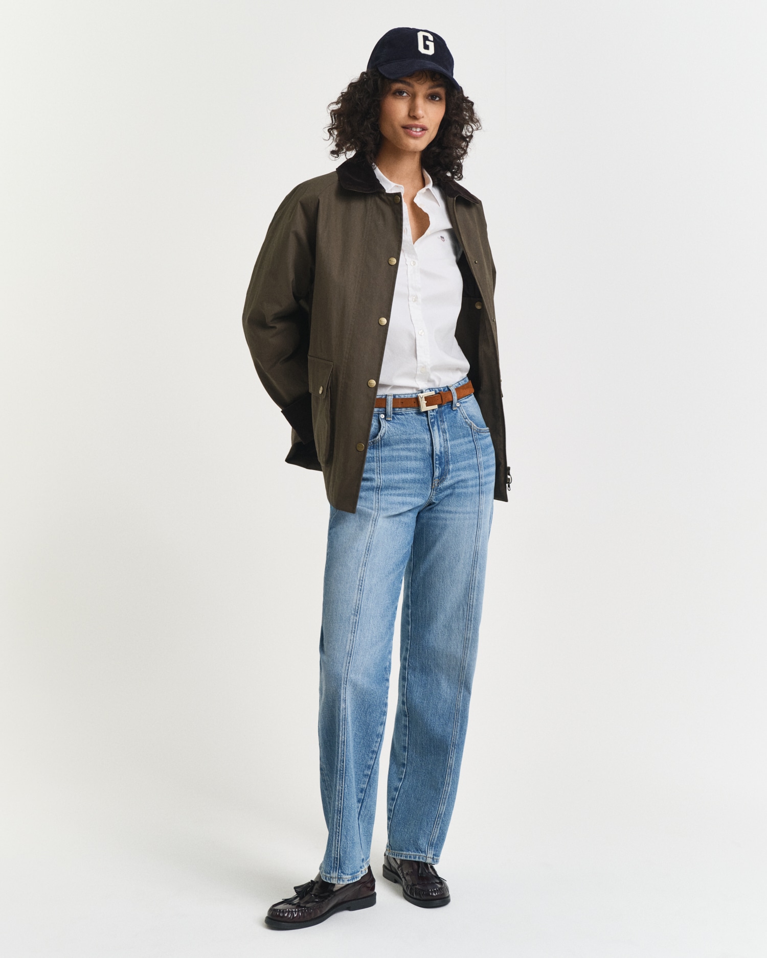 Gant Langarmbluse »New Slim Stretch Oxford Blouse« für bequemen Sitz u. Bewegungsfreiheit, New Slim Stretch, bügelfrei