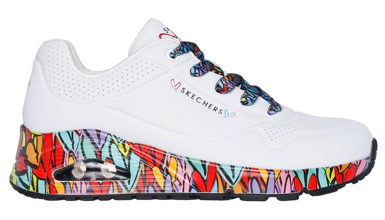 Skechers Sneakers »UNO«  Plateausneaker, Schnürschuh mit Keilabsatz