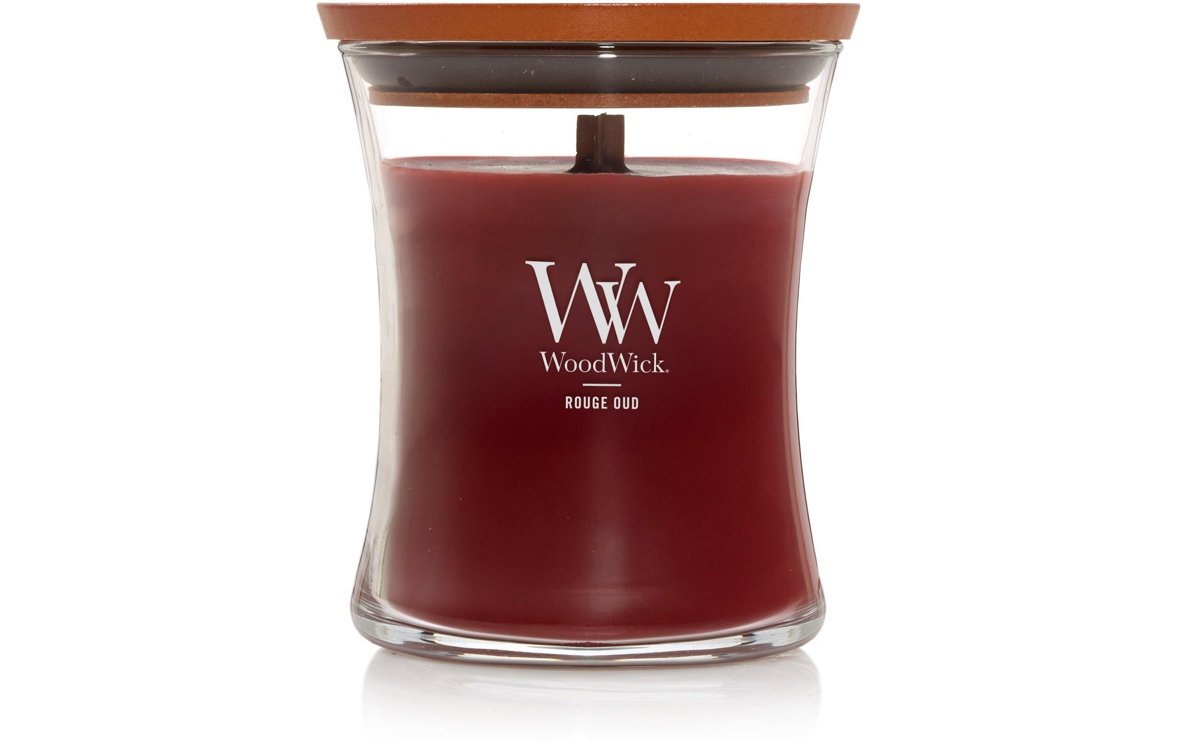 Woodwick Duftkerze »Rouge Oud Medium Jar«