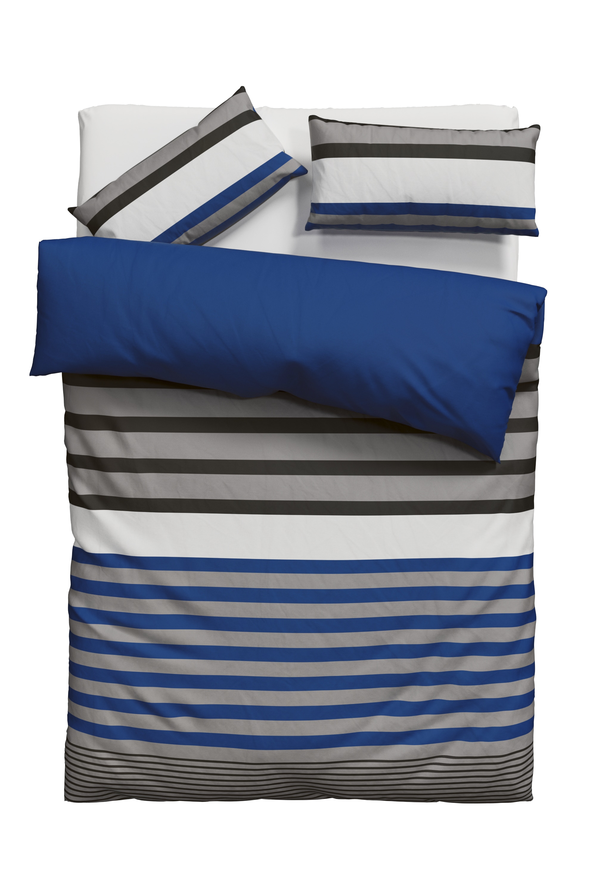 H.I.S Linge de lit »Majoran« 2 cuis tlg. gestreifte Bettwäsche in verschiedenen Qualitäten