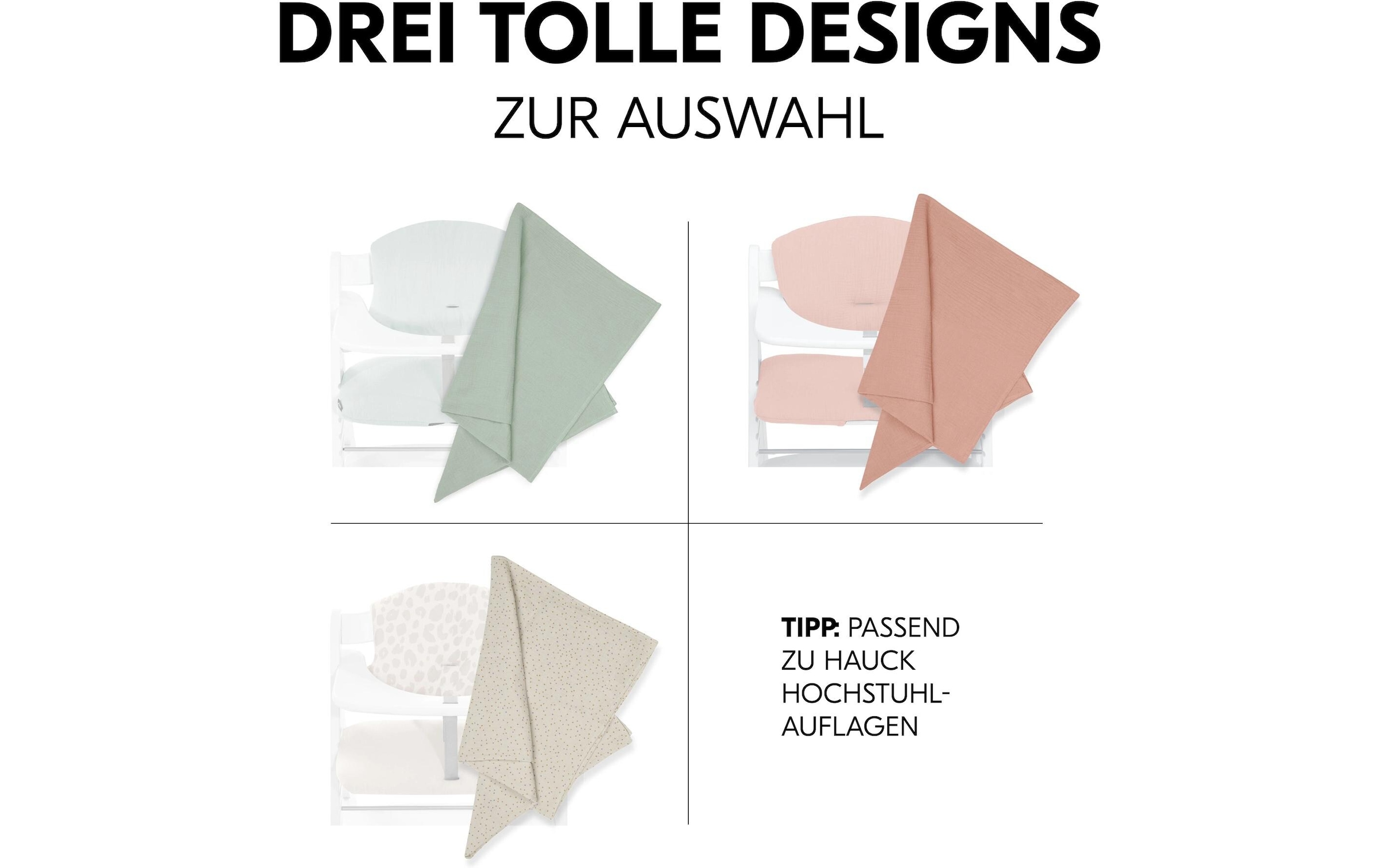 Hauck Schnuffeltuch »Cuddle N Clean 3Set Sage-Beige-Dots-Cork« 3 tlg.
