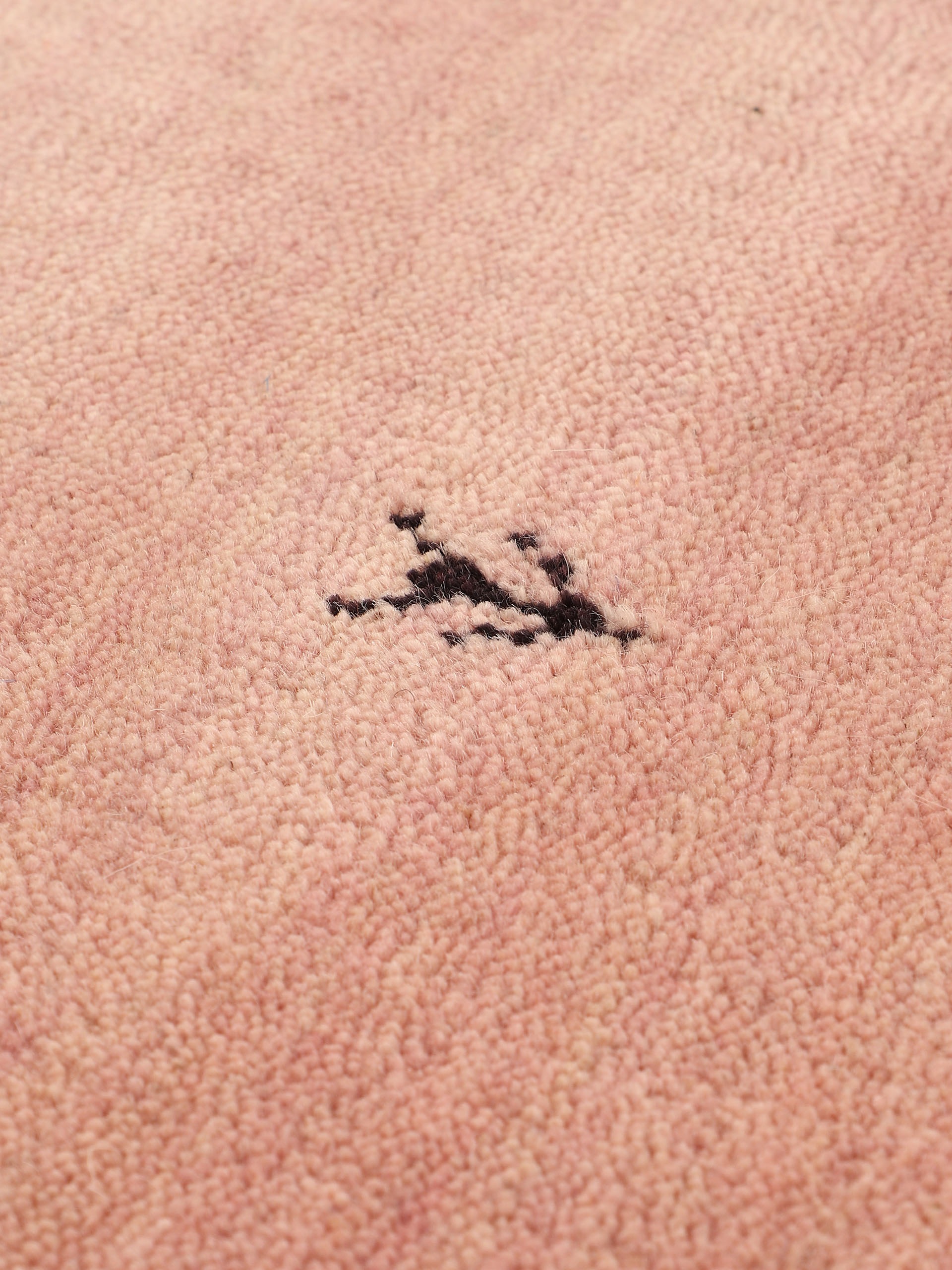 carpetfine Tapis en laine »Gabbeh-Uni« Carré 15 mm Höhe reine Wolle, handgewebt, Gabbeh Loom Tiermotiv, Sonderform Quadrat