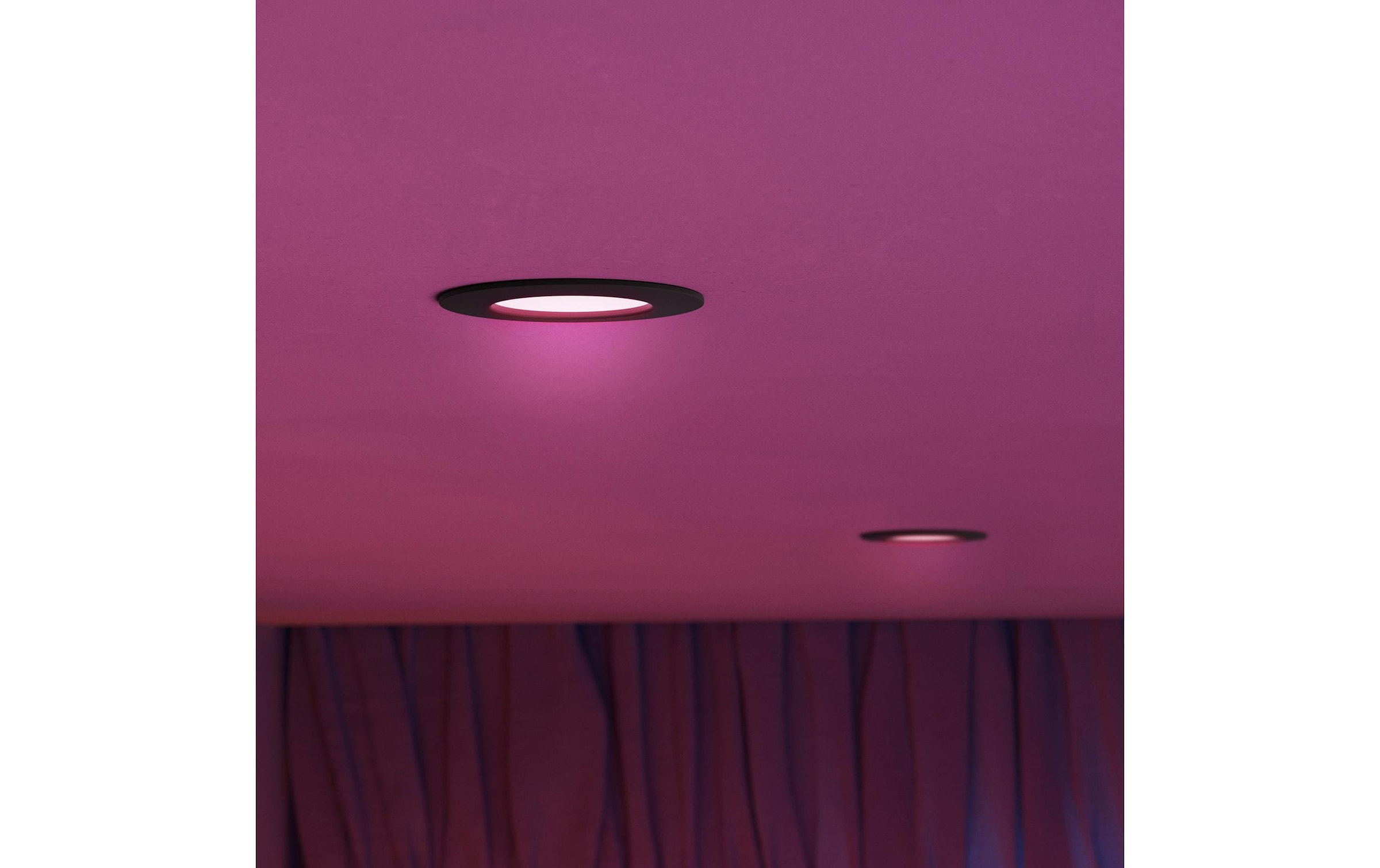 Philips Hue Plafonnier »Philips Hue Deckenleuchte WCA Slim Recessed Light S « RVB | blanc chaud - blanc froid