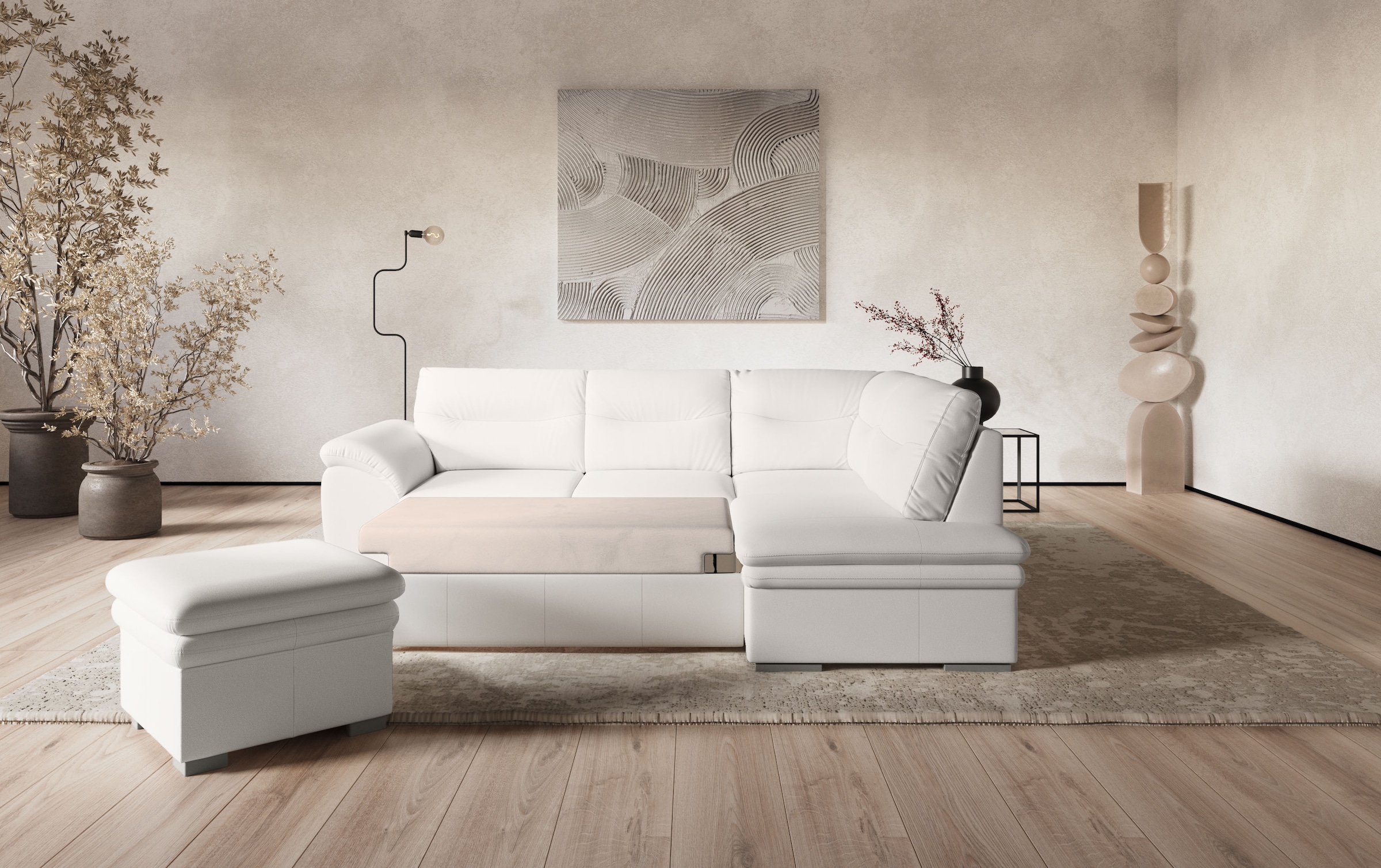 COTTA Tabouret ensemble rembourré, également disponible en set