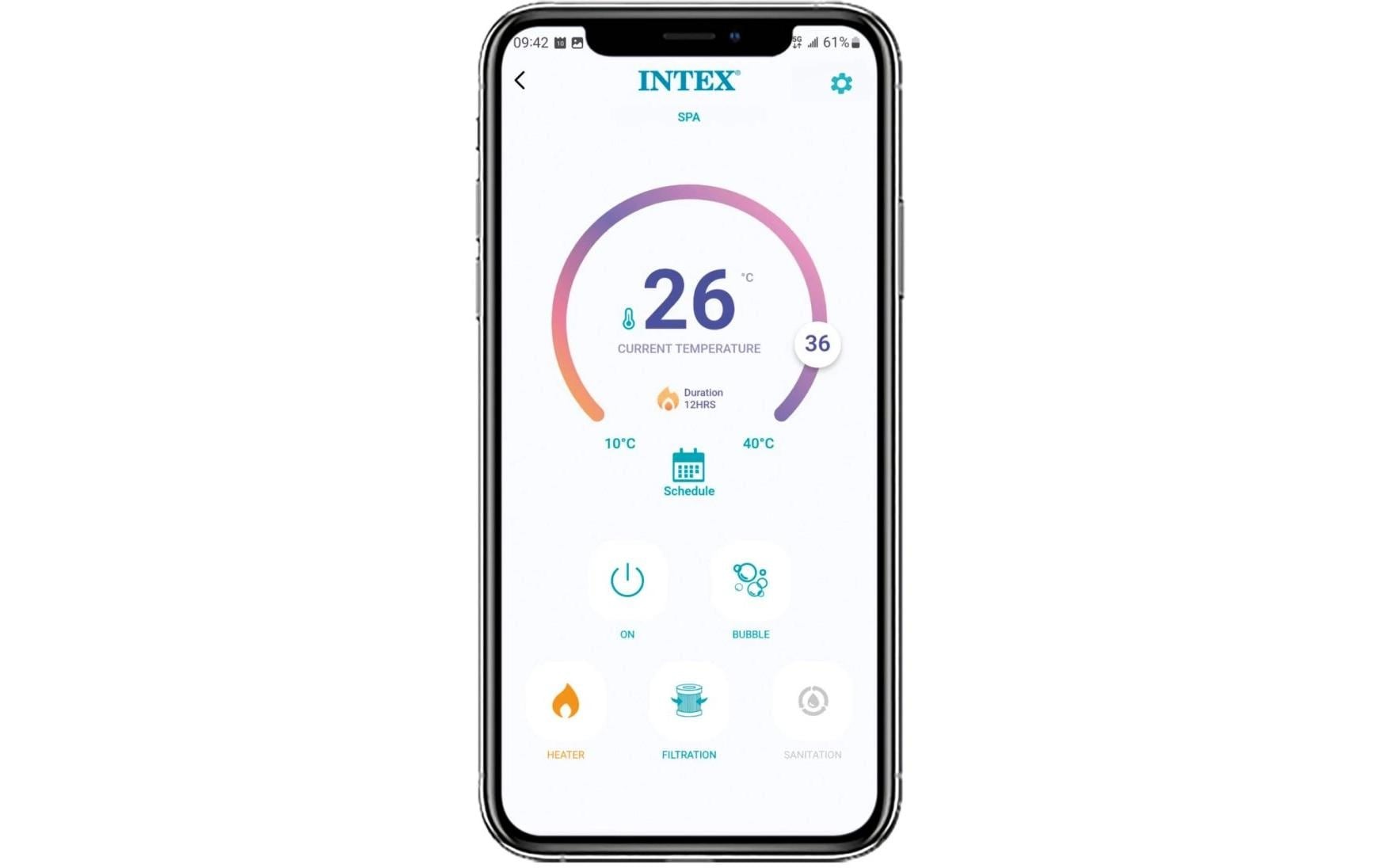 Intex Whirlpool »PureSpa Greystone Deluxe Ø 196«