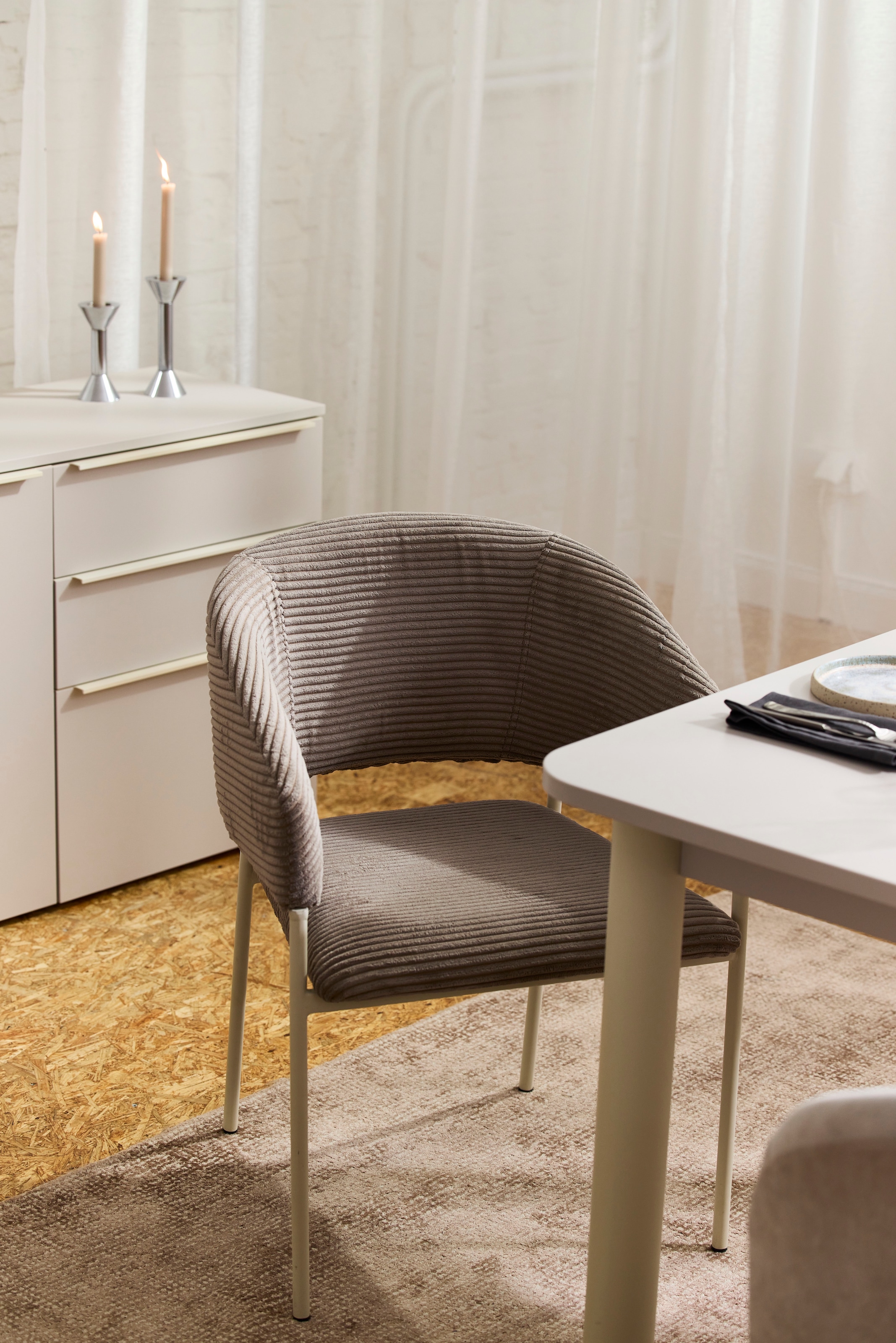 TOM TAILOR HOME Armlehnstuhl »EMBRACE ARMCHAIR« (Set) 2 Stk.Esszimmerstuhl, mit Armlehnen, 4-Fussgestell, Rückenausschnitt