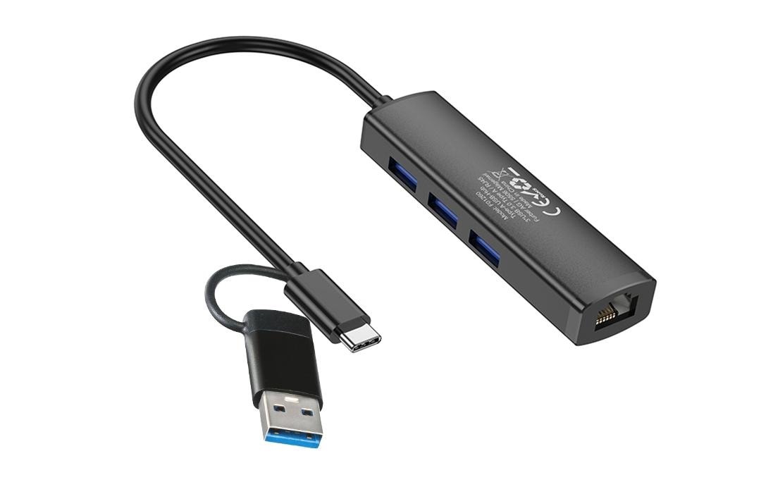 onit USB-Adapter »USB-Hub C/A – 3A1RJ45«