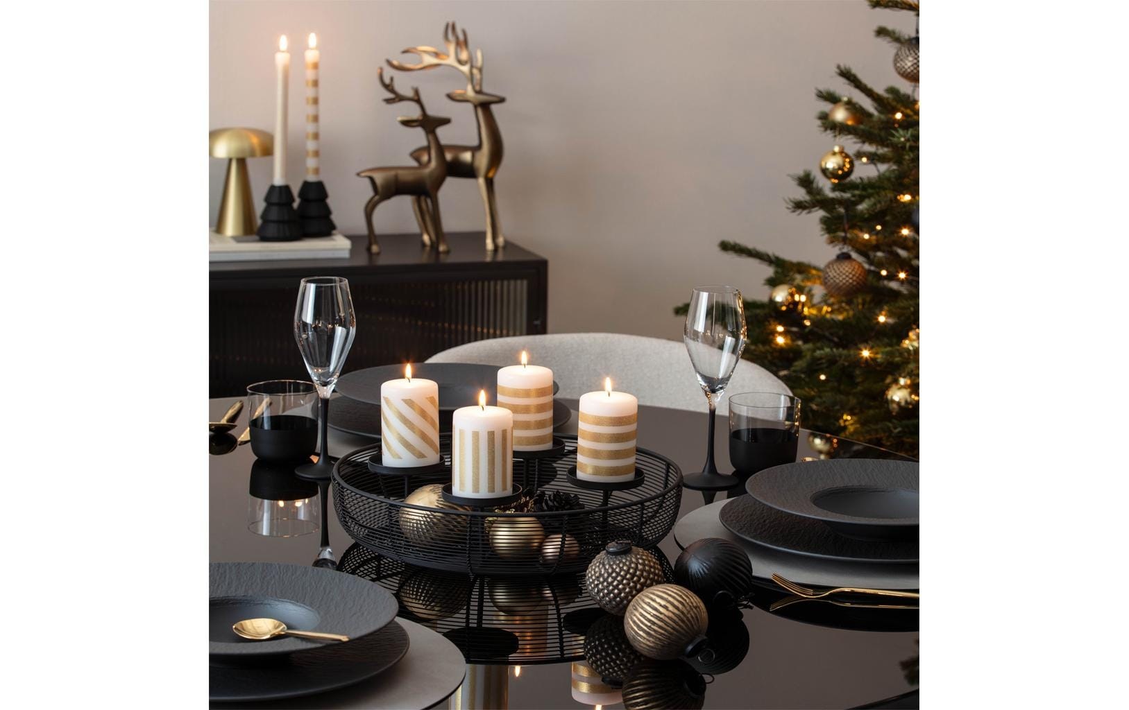 Villeroy & Boch »Villeroy & Boch Christmas C. Adventskranz Schwarz«