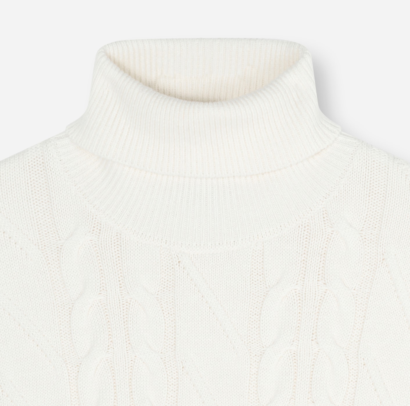 OLYMP Pull à col roulé »Casual« regular fit, mit Wollanteil, Zopfmuster