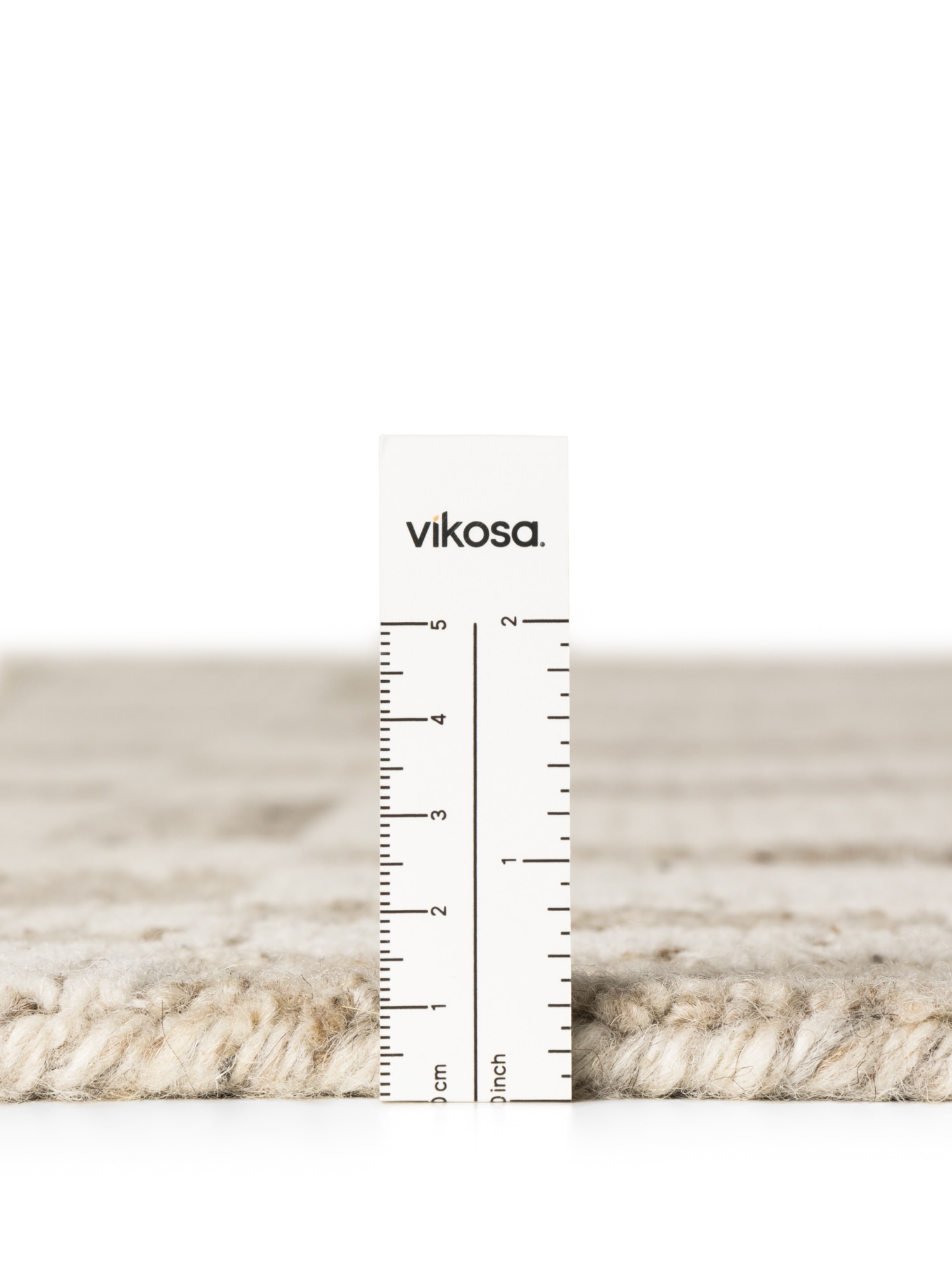 vikosa Tapis en laine »Linara« Rectangulaire 15 mm Höhe Handgemacht, Grafisch, Streifen, Natur, Wolle, Wohnzimmer,Schlafzimmer