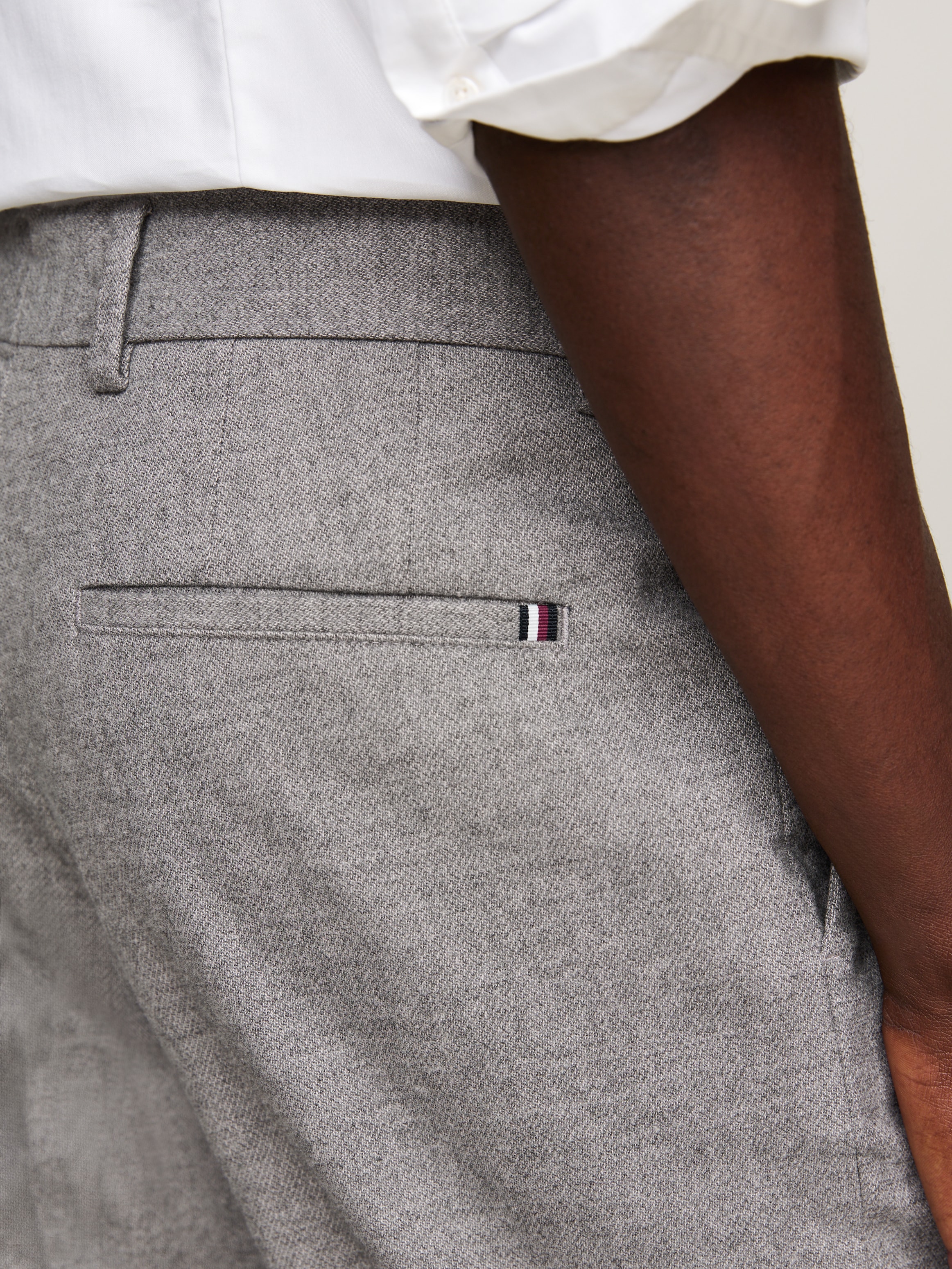 Tommy Hilfiger Pantalon 5 poches »DC DENTON BRUSHED MARL«  meliertes Design, mit Bügelfalten