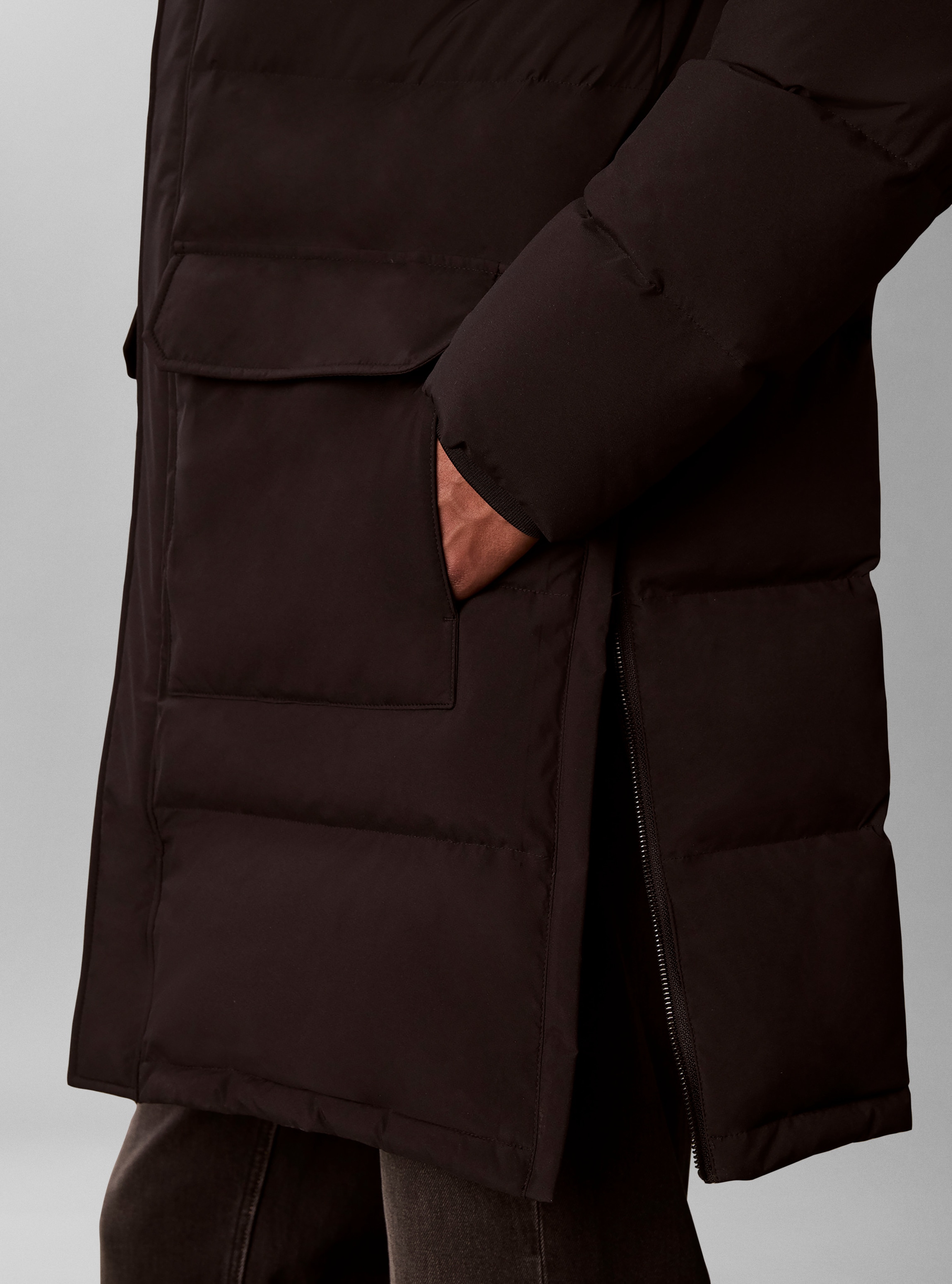 Calvin Klein Jeans Steppmantel »LS CLASSIC BONDED DOWN LONG« Regular fit mit Kapuze