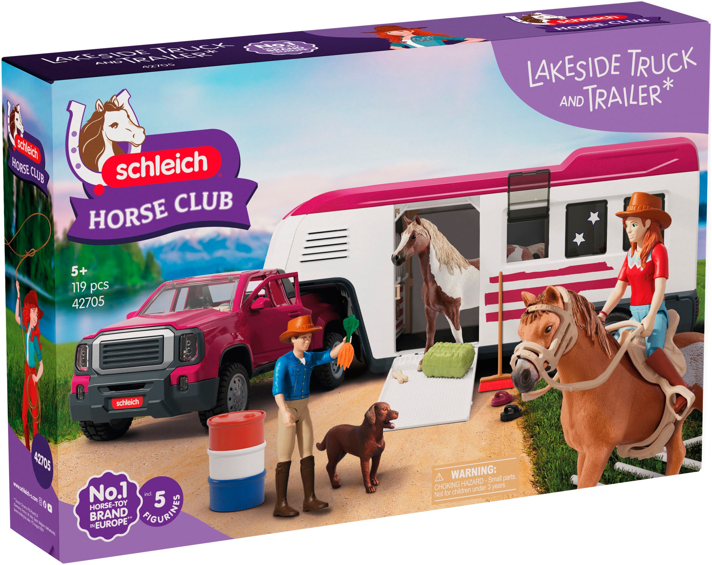 Schleich® Spielfigur »HORSE CLUB, Lakeside Truck mit Anhänger (42705)«