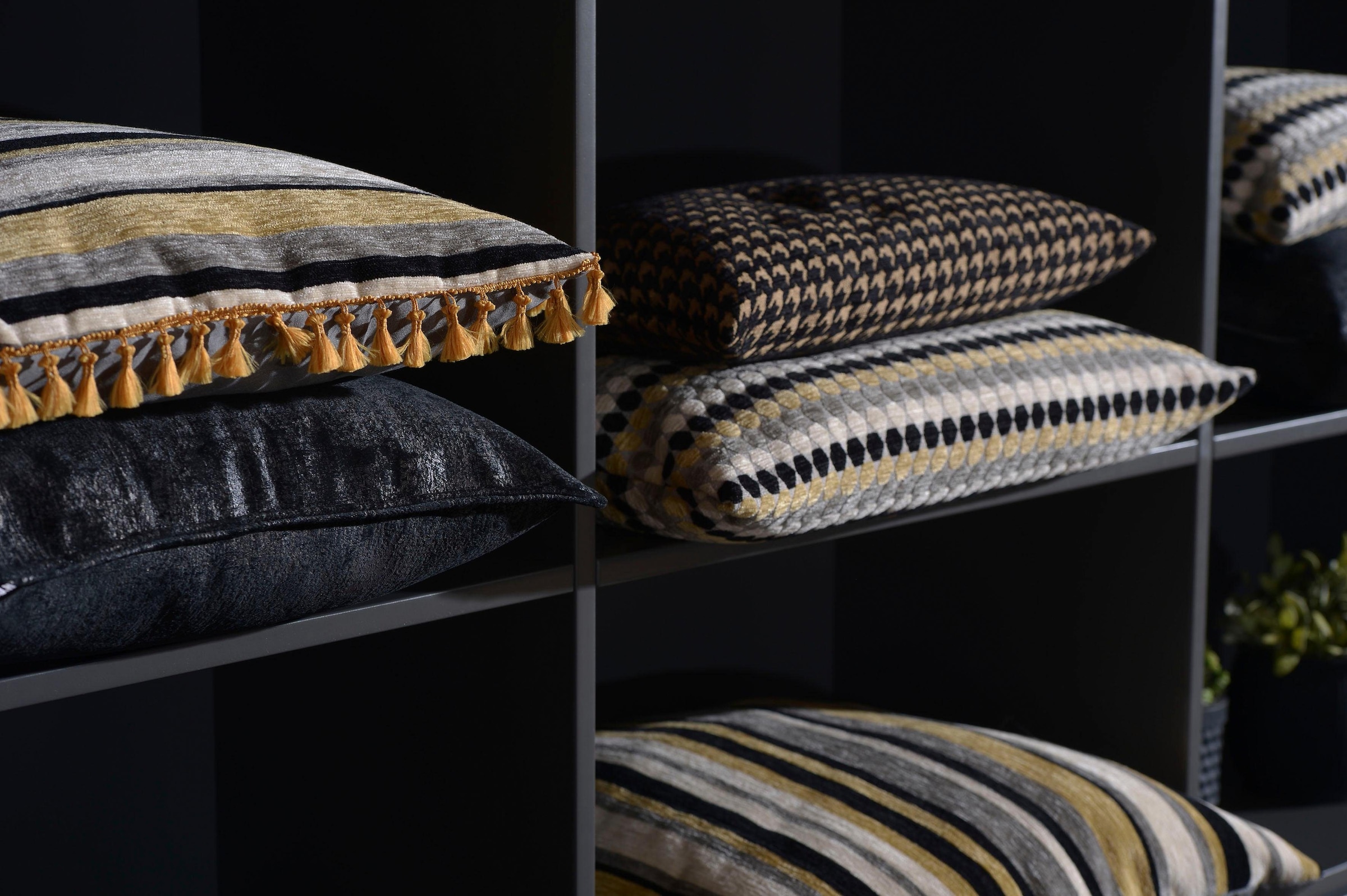 H.O.C.K. Coussin décoratif »Coven« mit Hahnentrittmuster, Kissenhülle mit Füllung, 1 Stück