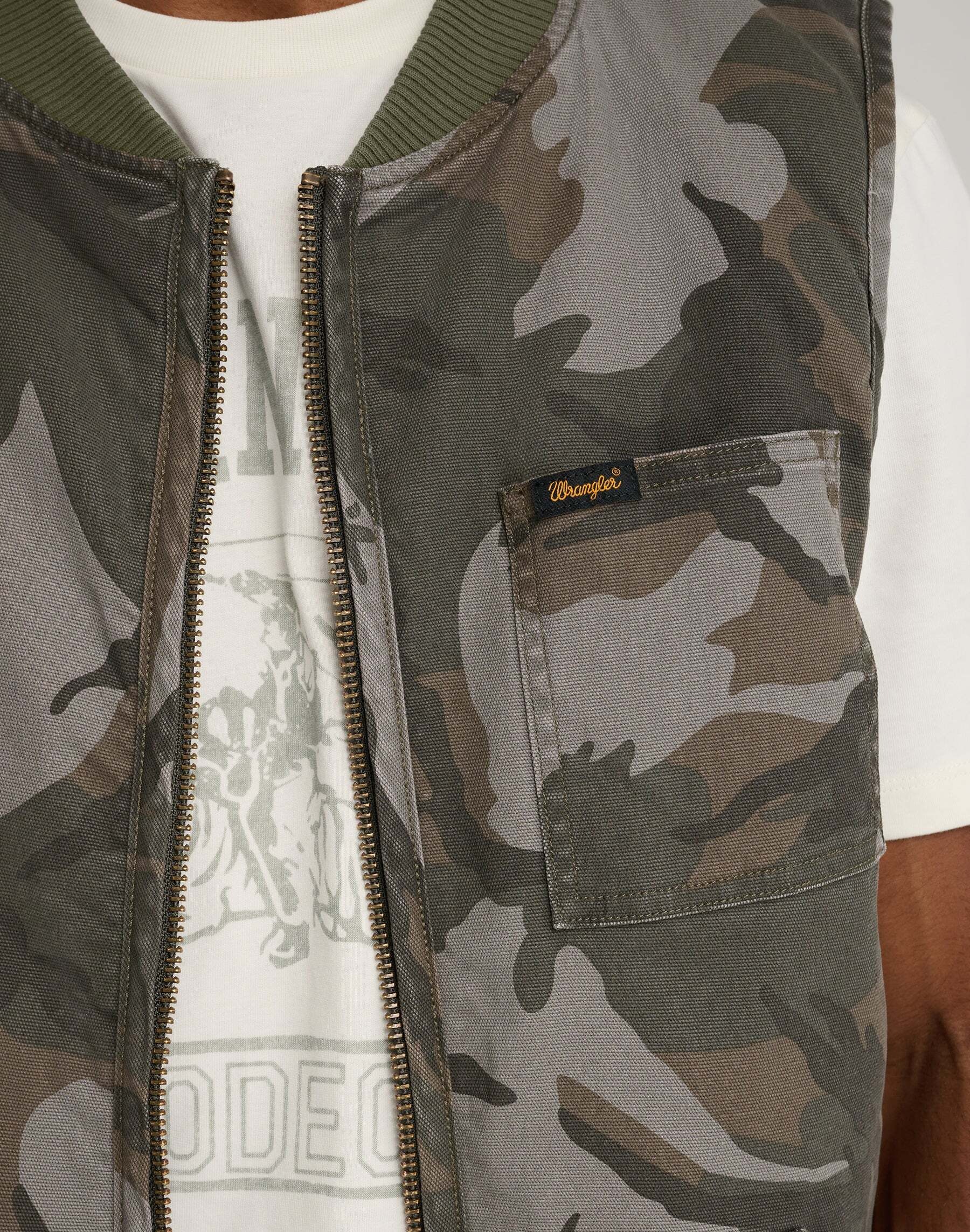 Wrangler Gilet matelassé »WRANGLER Gilet Mike Lucas Vest«