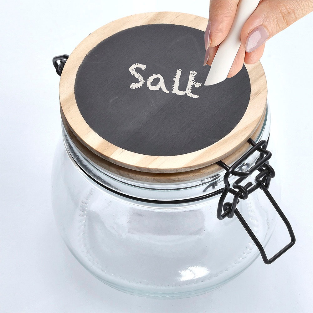 Zeller Present Vorratsglas Set, 3 Stk. tlg. Bügelverschluss, 500ml, 1000ml, 1500ml