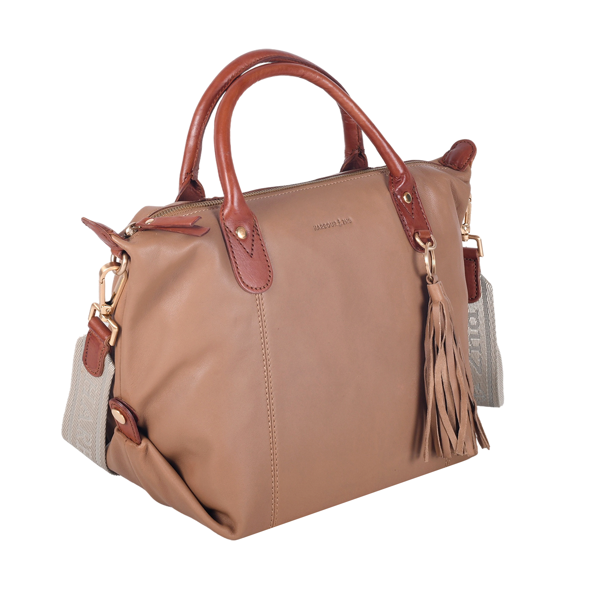 HARBOUR 2nd Sac à main Damen Henkeltasche, Umhängetasche mit dekorativem Anhänger