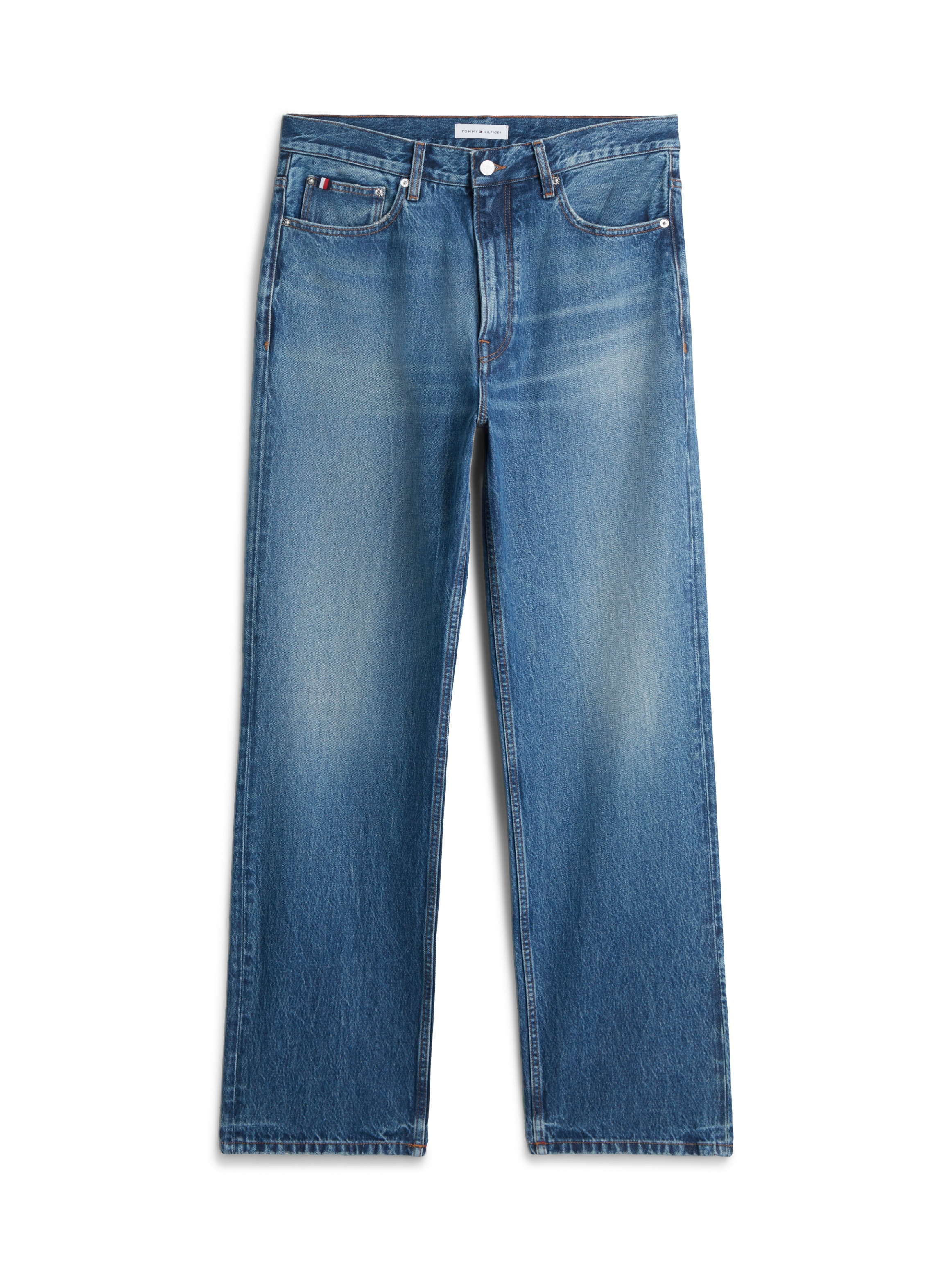 Tommy Hilfiger Jeans droit »RIVER RELAXED CHARLIE BLUE« en denim de coton, coupe décontractée