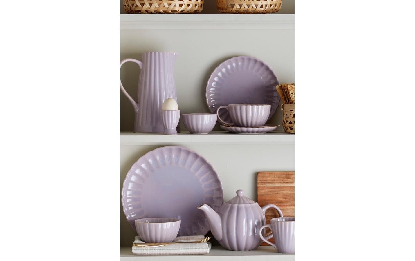 Bloomingville Teekanne »Latina, 1 l, Steingut« 1 l Holz aus China