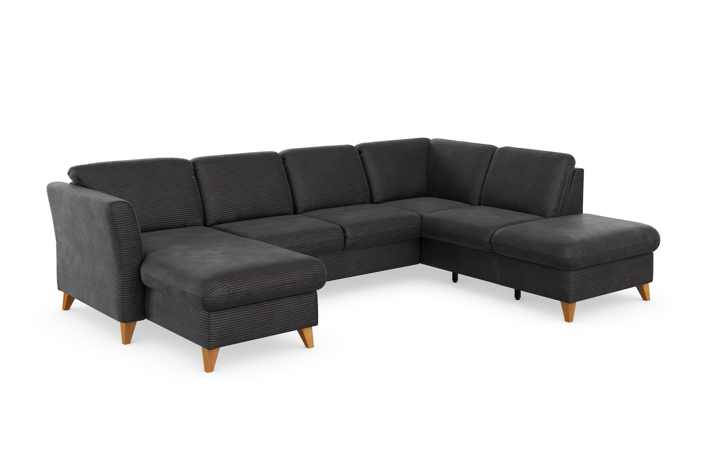 Home affaire Paysage de salon »Trelleborg U-Form« wahlweise mit Bettfunktion und Bettkasten, inkl. Federkern-Polsterung