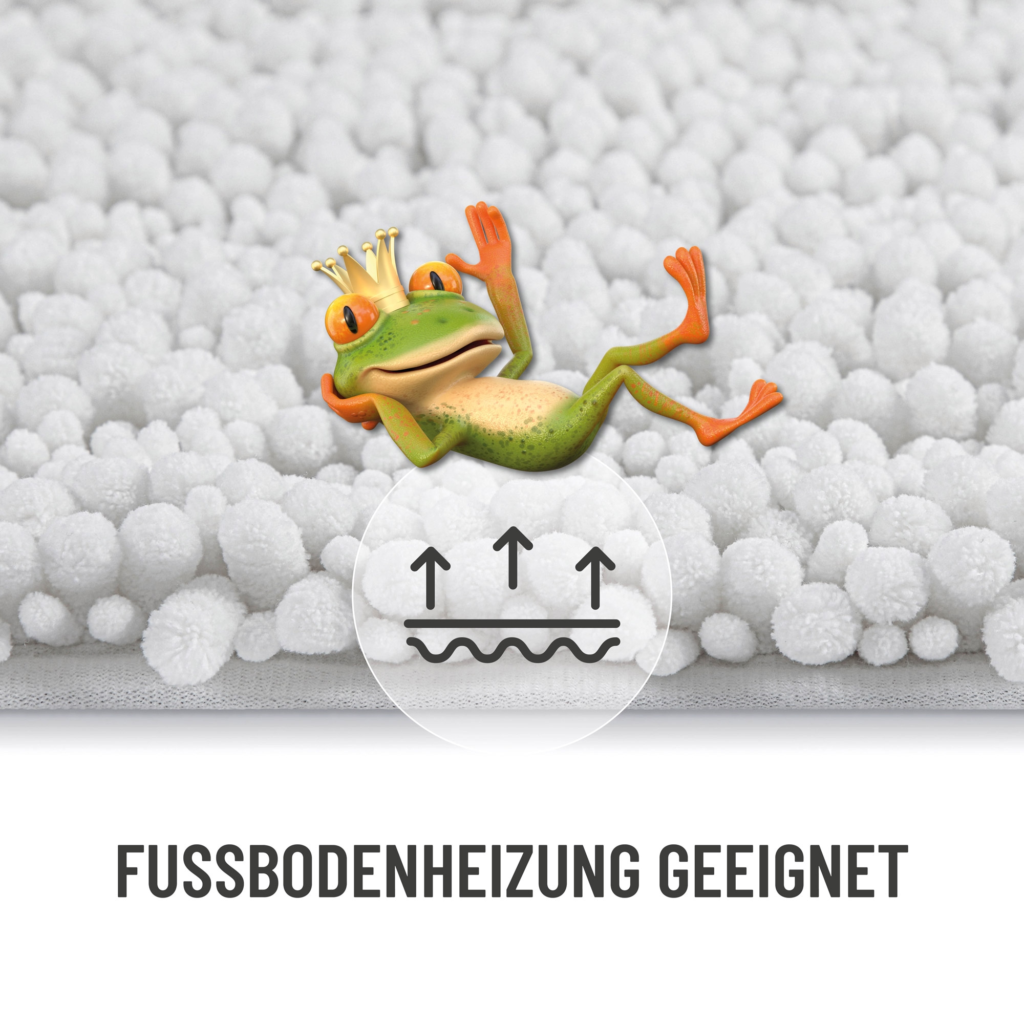 Wecon home Basics Tapis de bain »Benno« Höhe 22 mm lavable, antidérapant, très doux, résistant, chenille, robuste