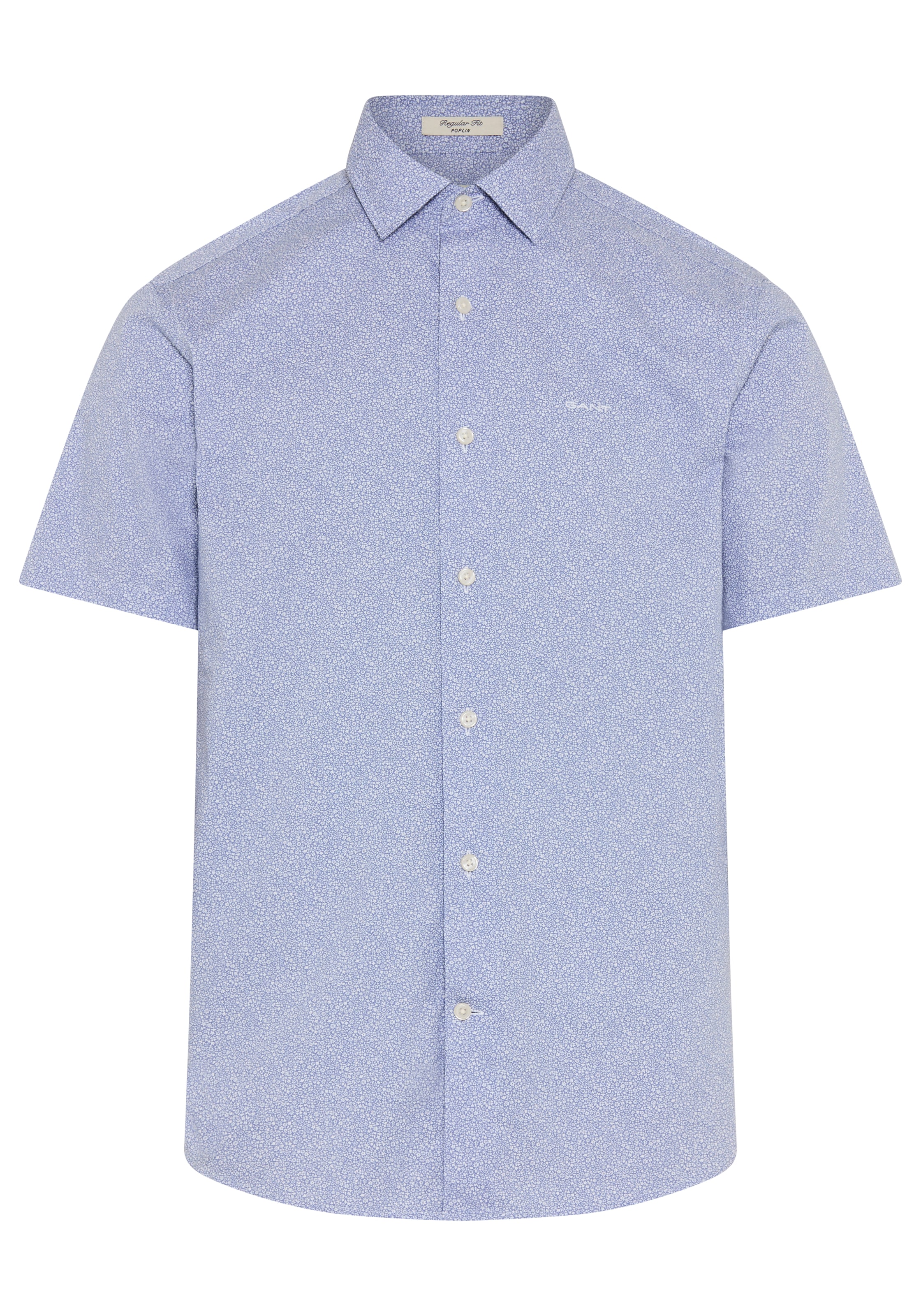 Gant Chemise à manches courtes »POPLIN AOP« normale Passform, Kentkragen