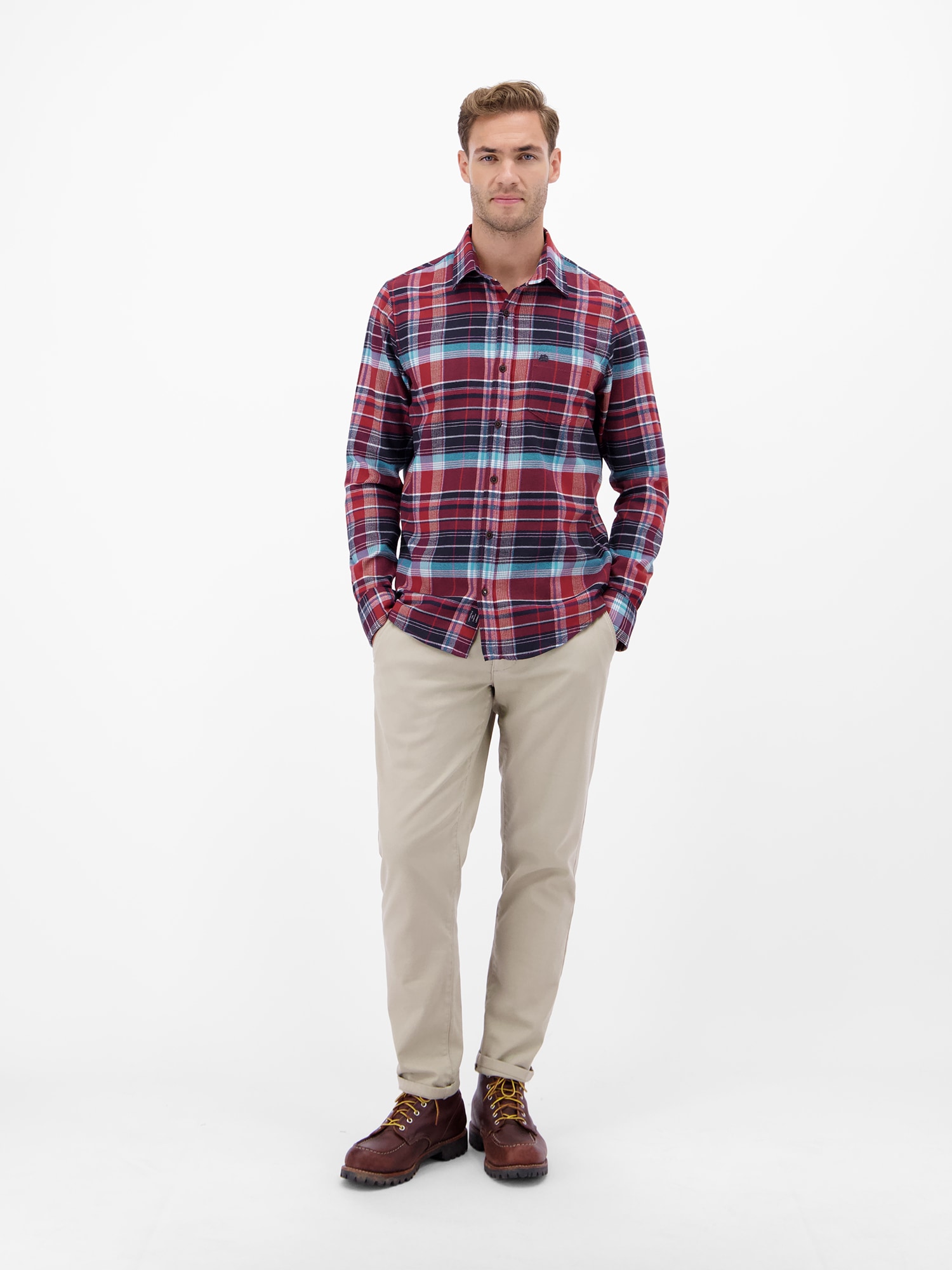 LERROS Chemise en flanelle »Modisches Karohemd aus Flanell«