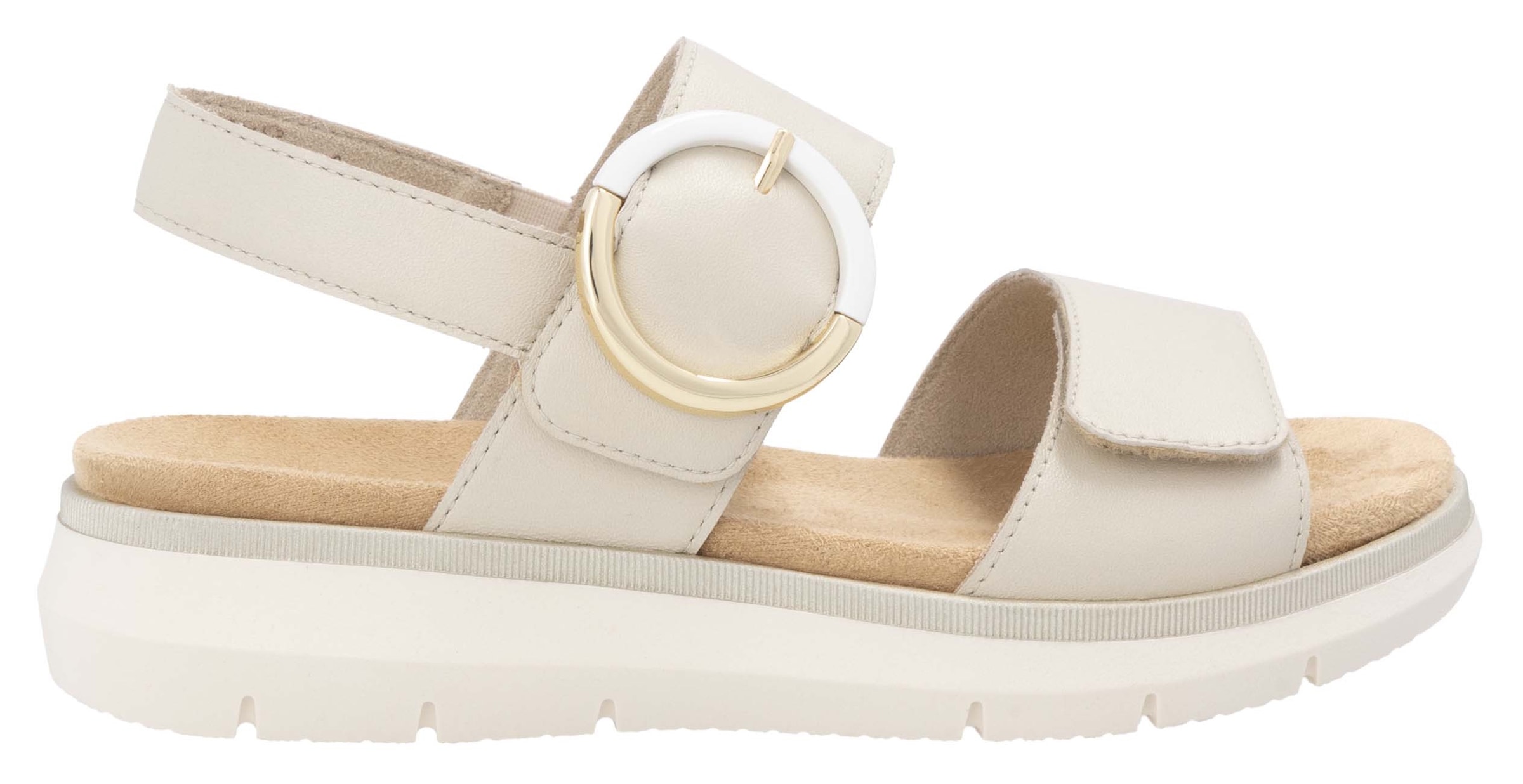 Remonte Riemchensandale  , Sandale, Bequemschuh, Sommerschuh mit praktischen Klettverschlüssen