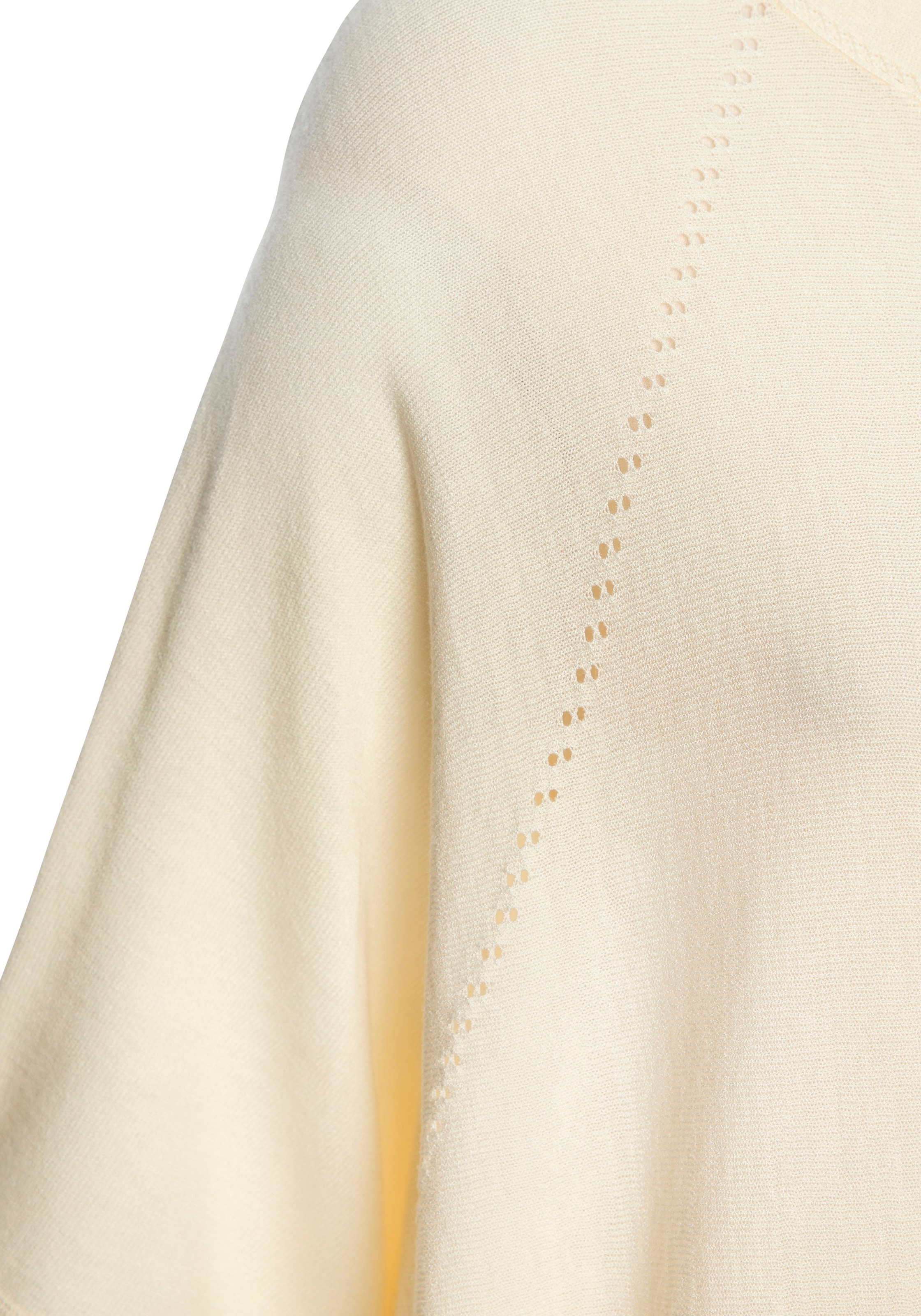 Vivance T-shirt à manches courtes »mit Lochstrickmuster« aus weichem Viskose-Strick