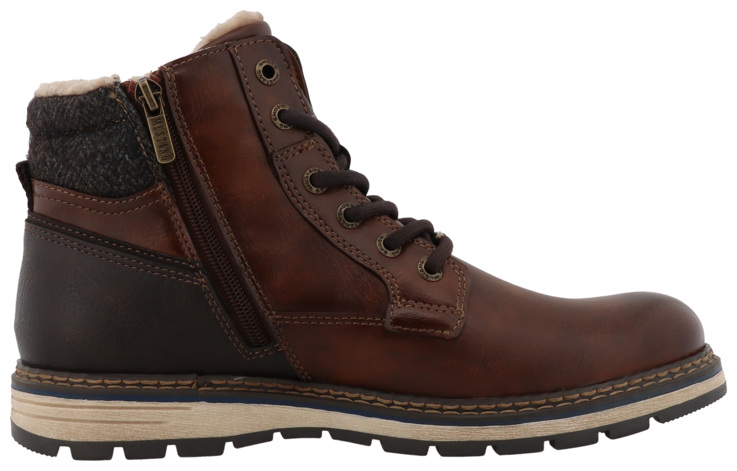 Mustang Shoes Bottes d'hiver »Mariko«  bottes de travail, bottines à lacets avec équipement TEX