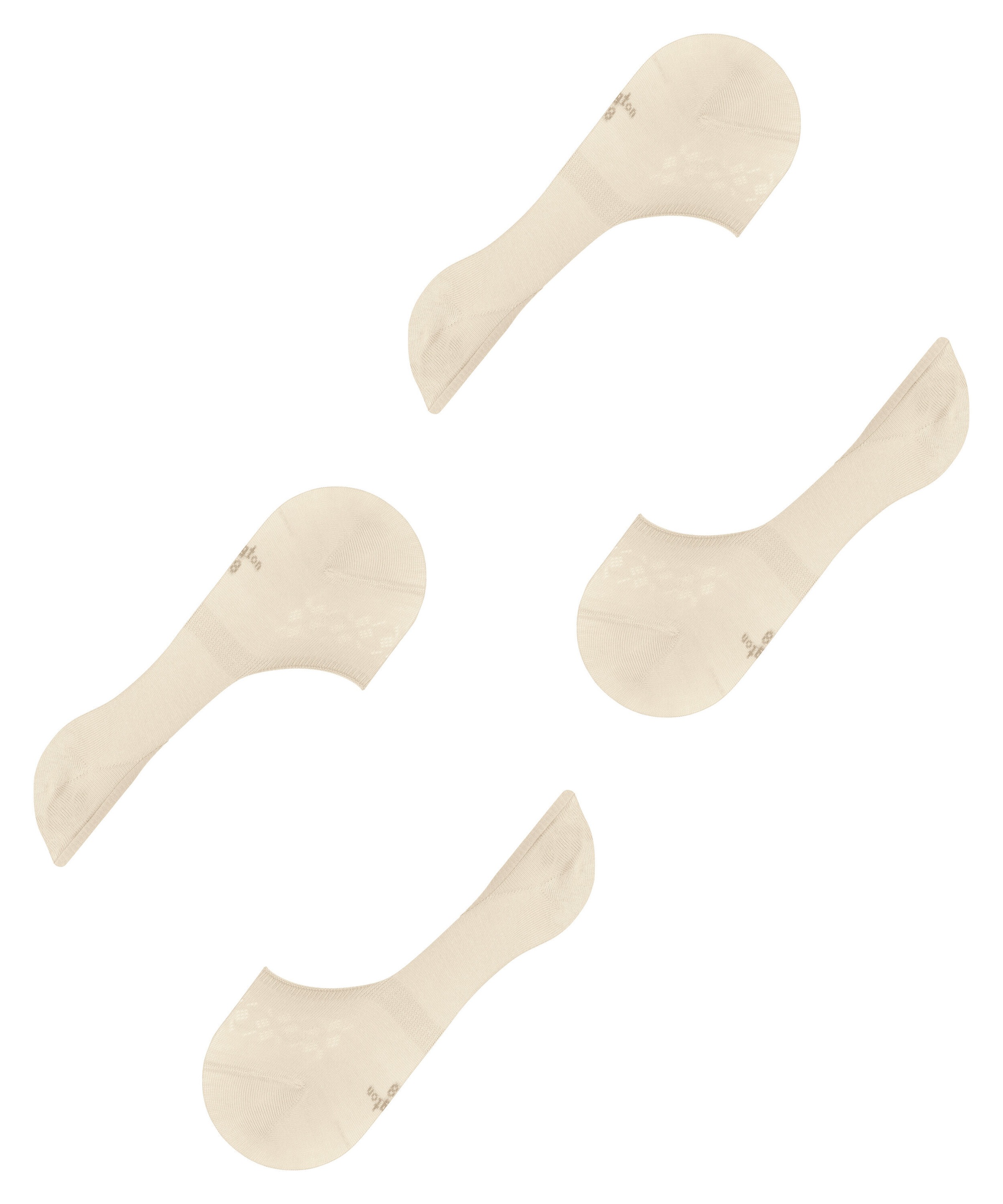 Burlington Chaussons »Everyday« 2 paires,  uni, silicone au talon, chaussettes invisibles