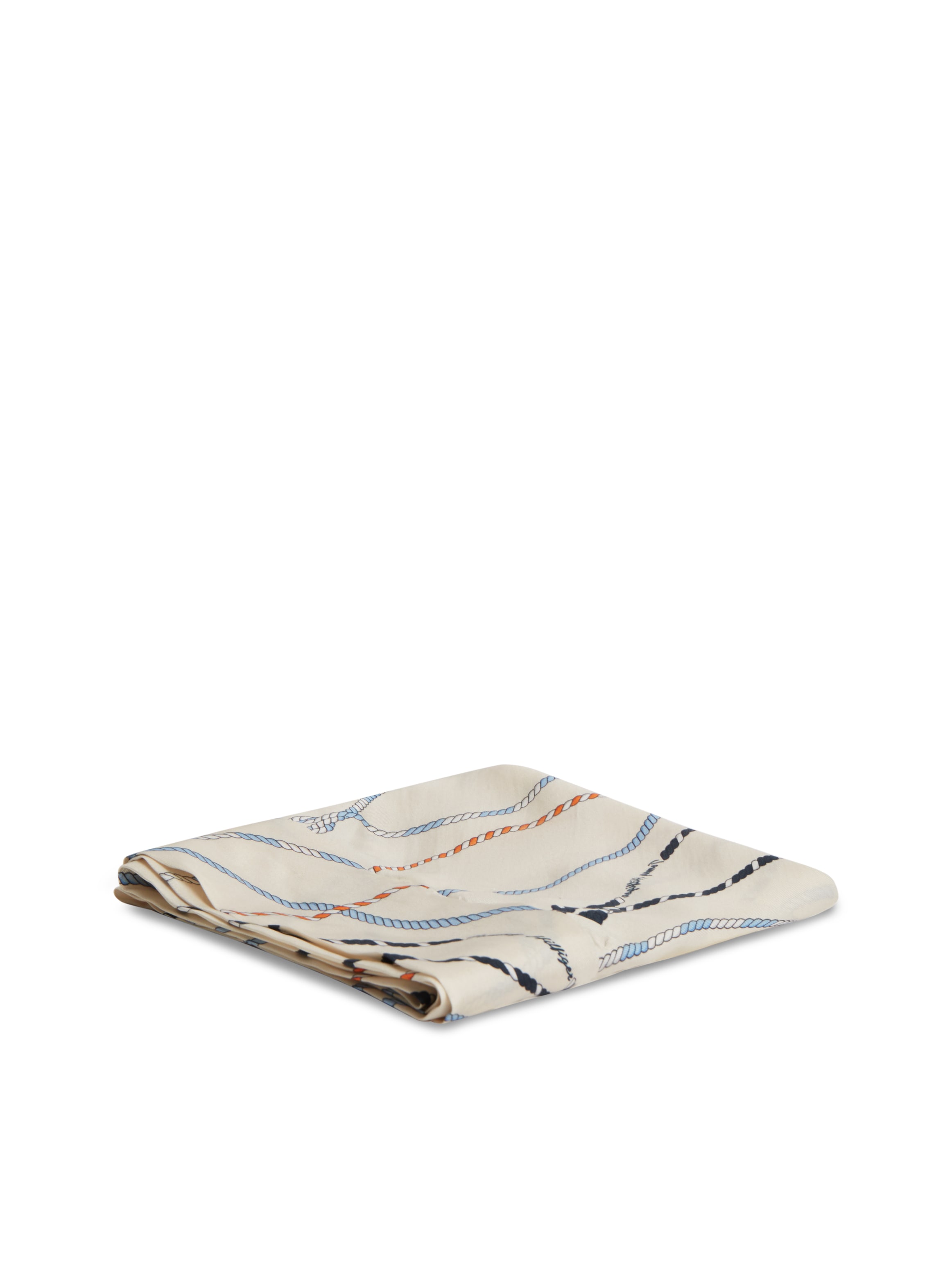 Tommy Hilfiger Modeschal »TH NAUTICAL SILK TRIANGLE« aus reiner Seide mit Seil-Print
