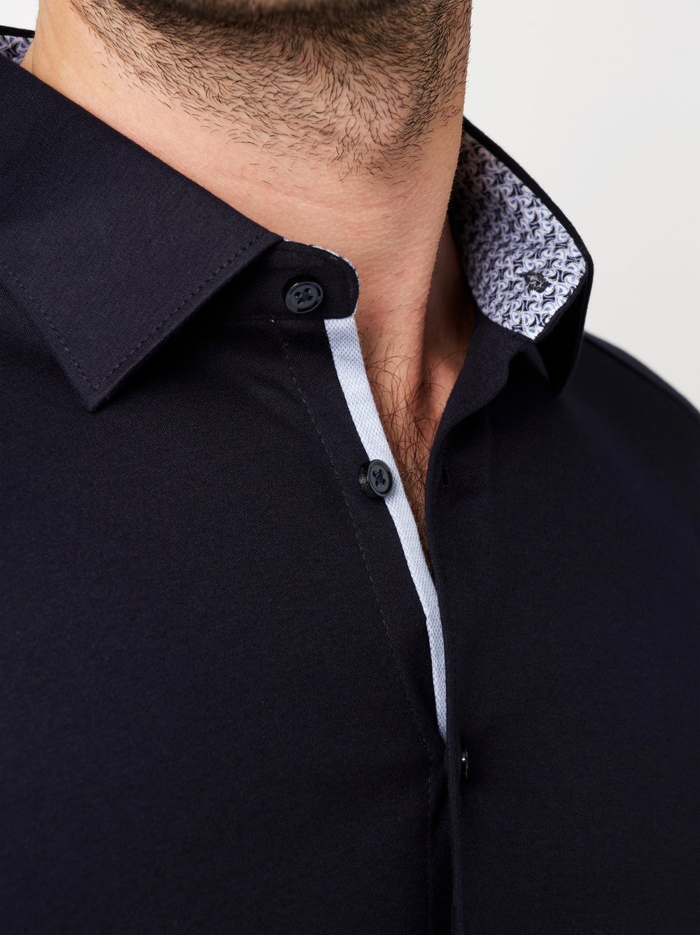 DESOTO Chemise à manches longues »Jerseyhemd Casual Kent«